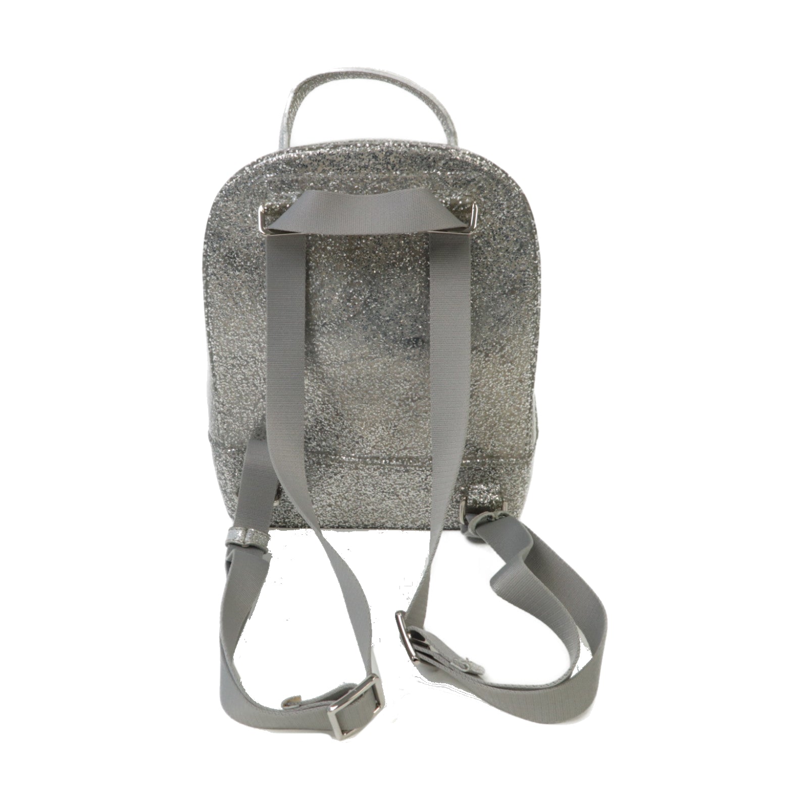 Furla PVC Backpack銀扣背包銀色