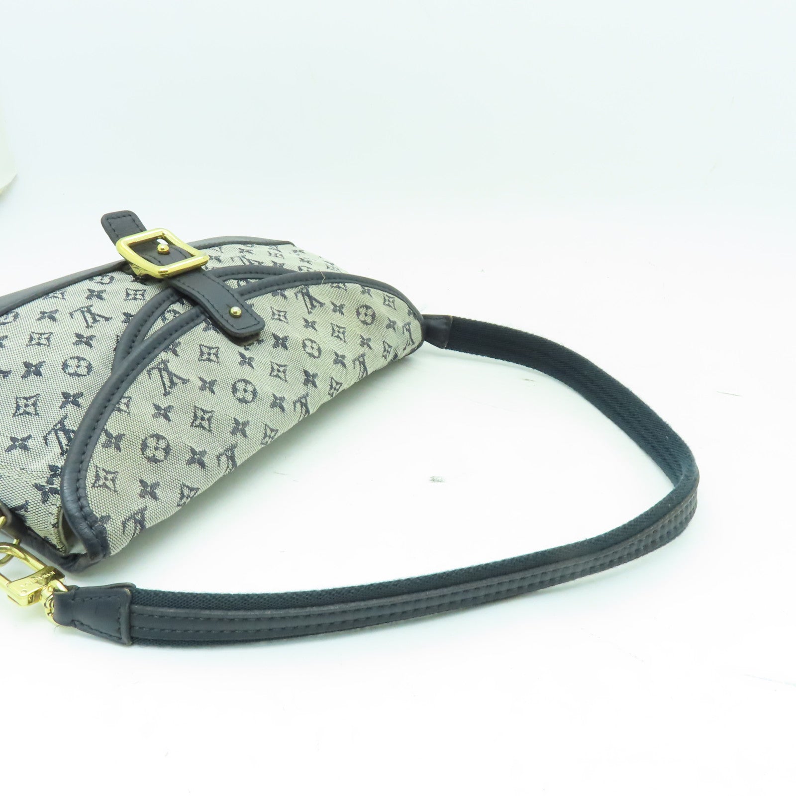 LOUIS VUITTON Monogram Mini Marjorie金扣肩背袋藍色