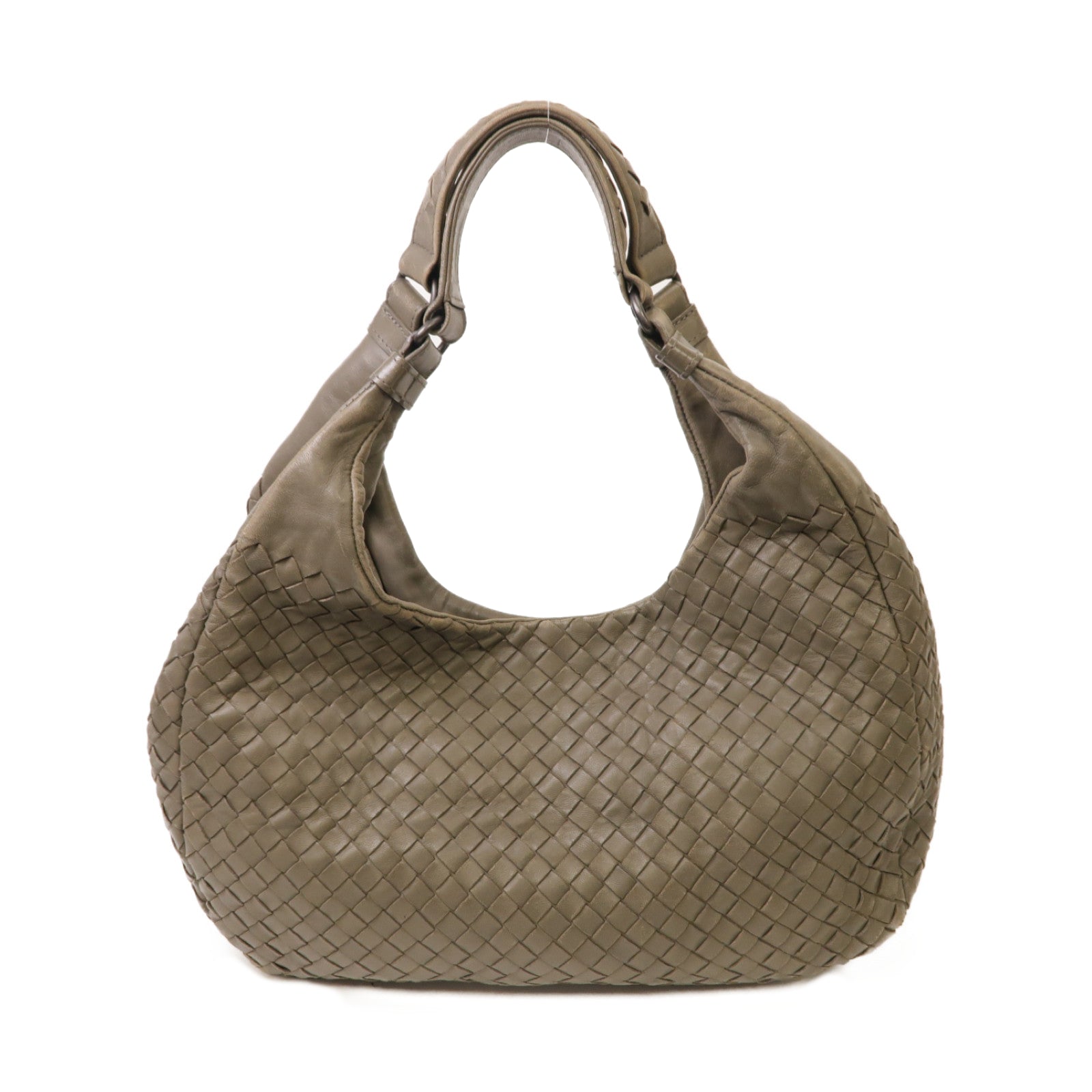 BOTTEGA VENETA 羊皮皮革Shoulder Bag肩背袋灰色