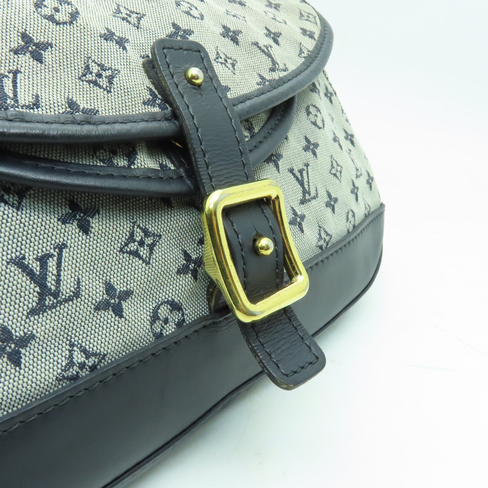 LOUIS VUITTON Monogram Mini Marjorie金扣肩背袋藍色