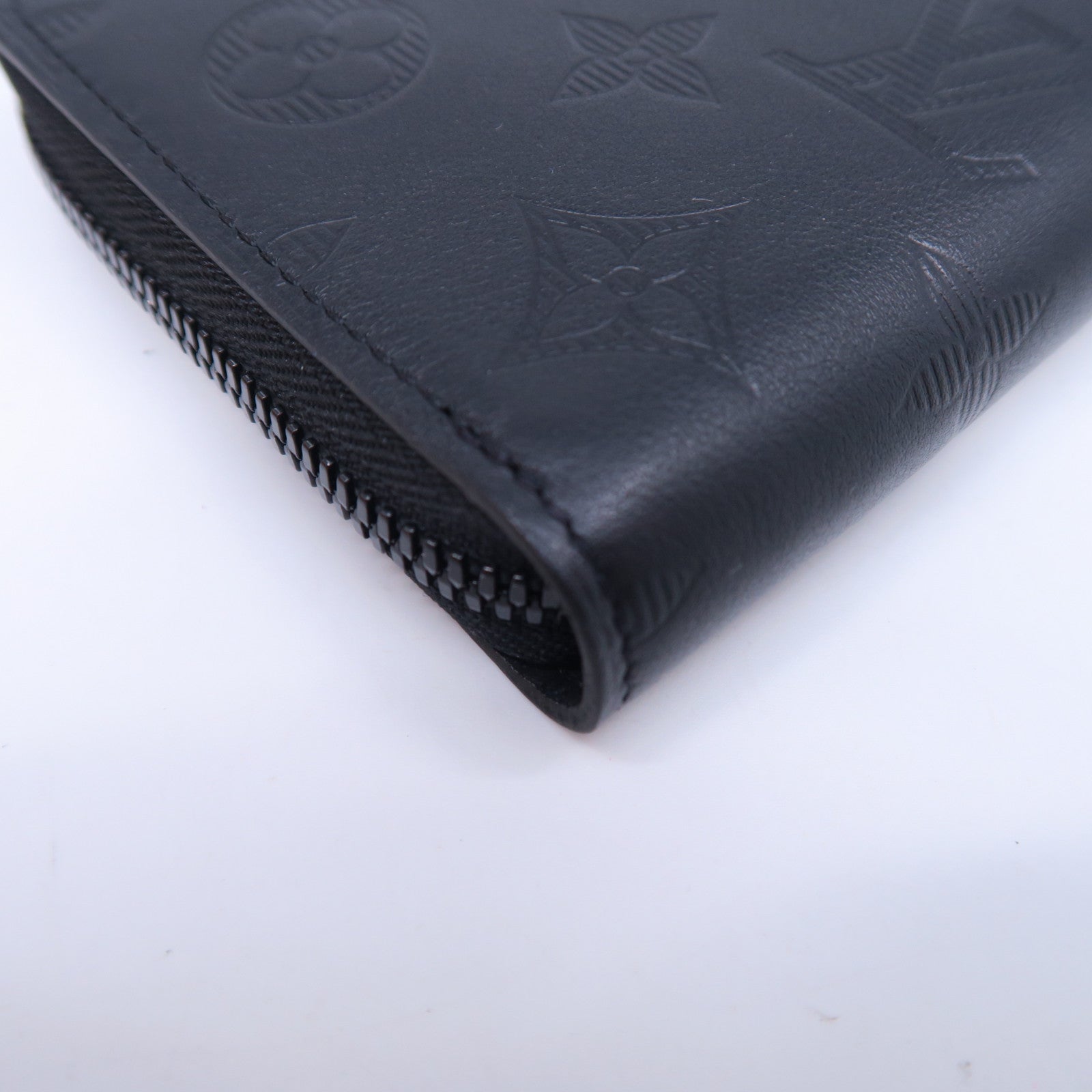 LOUIS VUITTON 【激減優惠】Monogram Shadow Zippy Wallet Vertical長錢包黑色