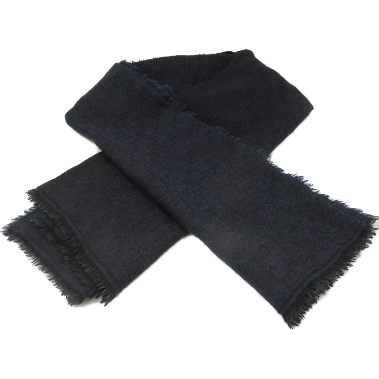 GUCCI Wool Scarf Scarf Dark Gray