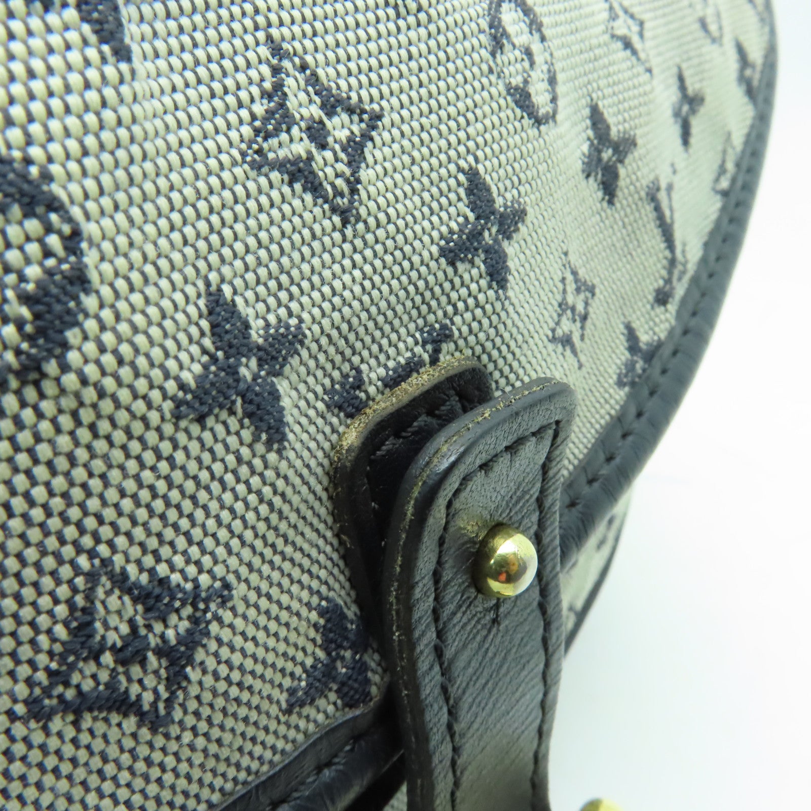 LOUIS VUITTON Monogram Mini Marjorie金扣肩背袋藍色