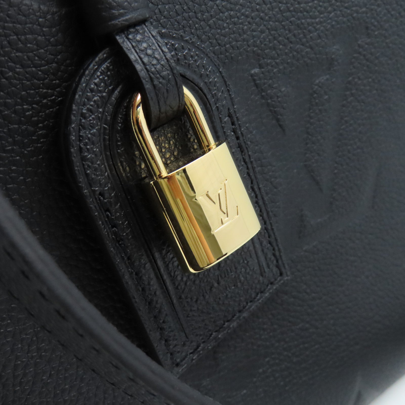 LOUIS VUITTON Monogram Empreinte Petit Palais 2Way Shoulder Bag金扣手挽肩背兩用袋黑色