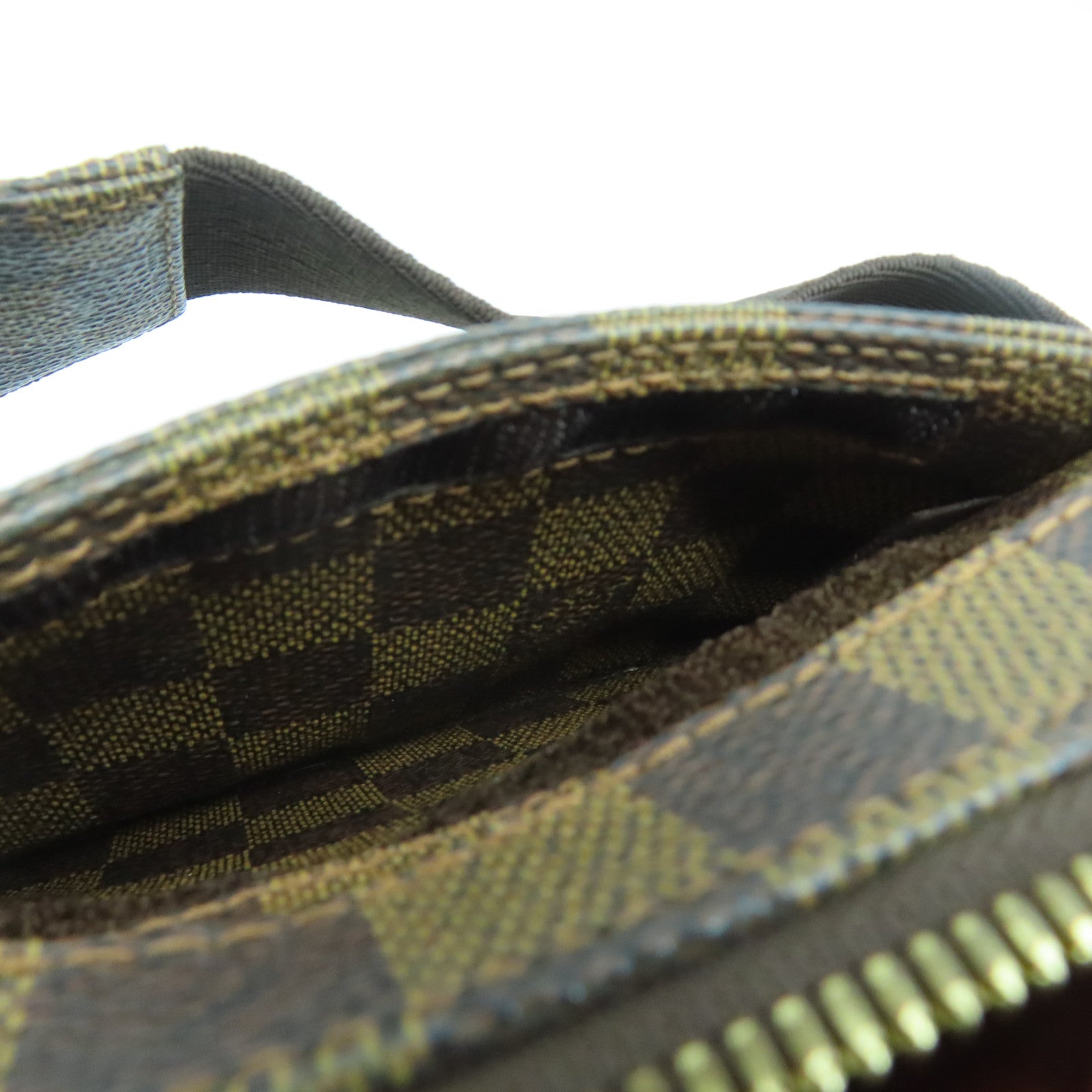 LOUIS VUITTON Damier Geronimos金扣腰包啡色