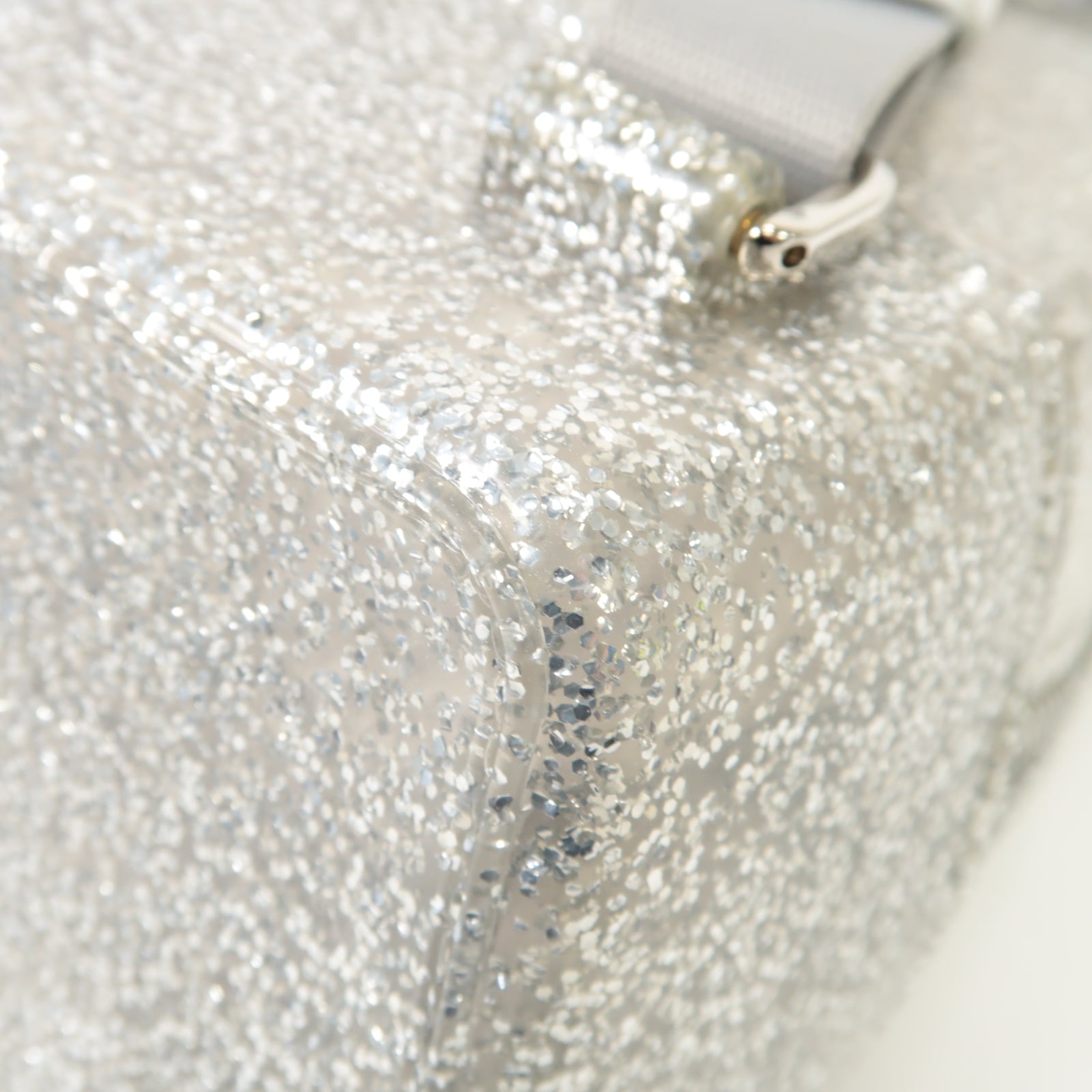 Furla PVC Backpack銀扣背包銀色