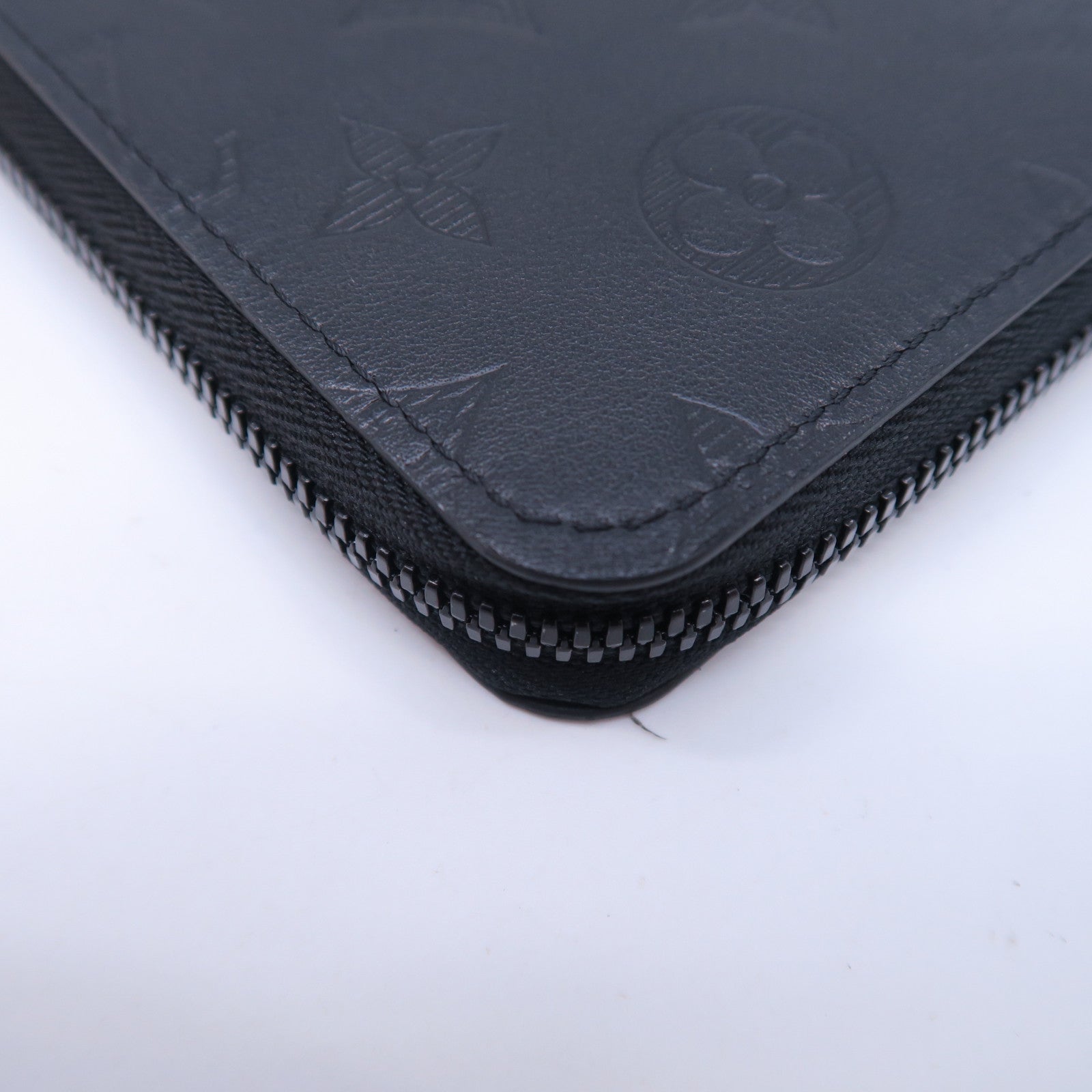 LOUIS VUITTON 【激減優惠】Monogram Shadow Zippy Wallet Vertical長錢包黑色