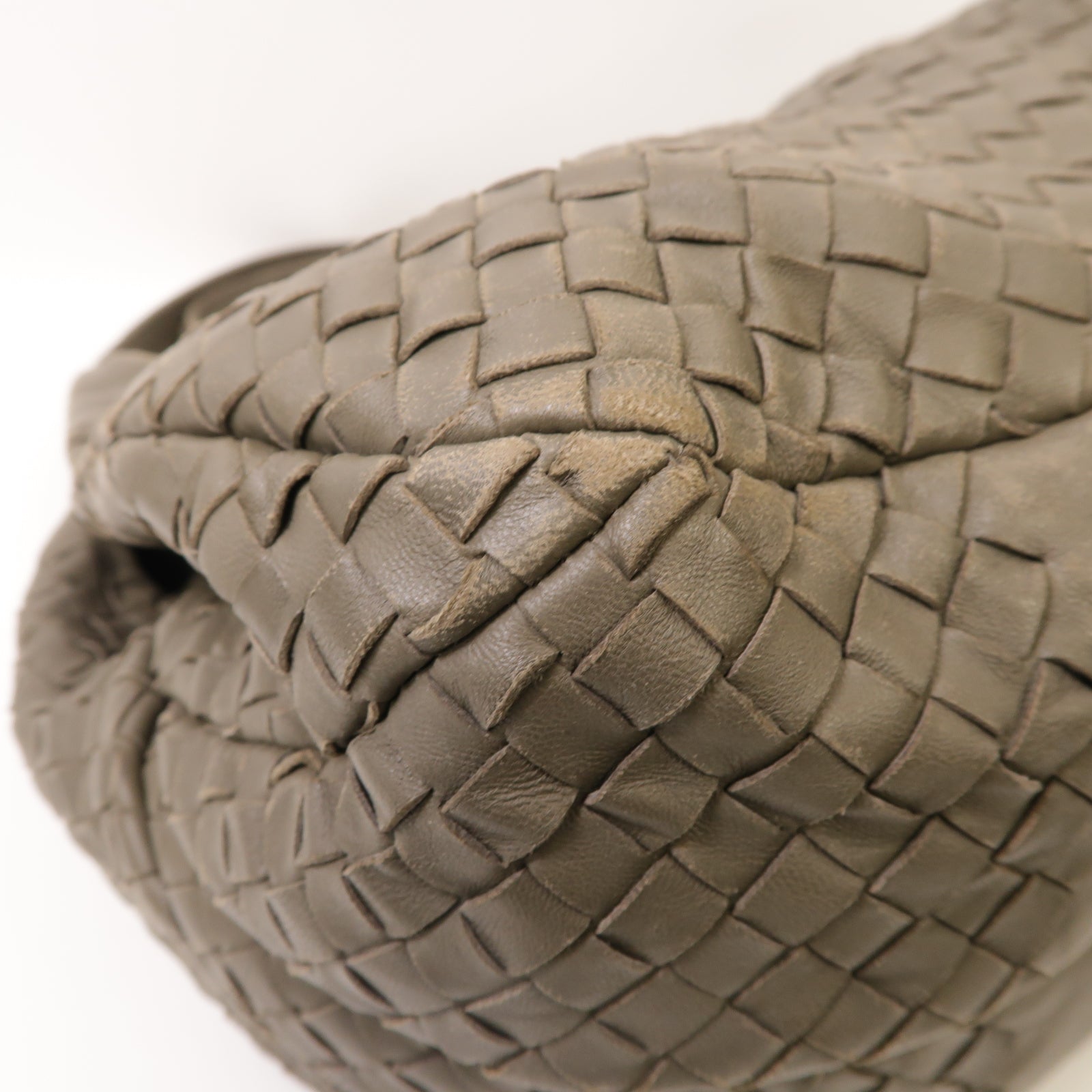BOTTEGA VENETA 羊皮皮革Shoulder Bag肩背袋灰色