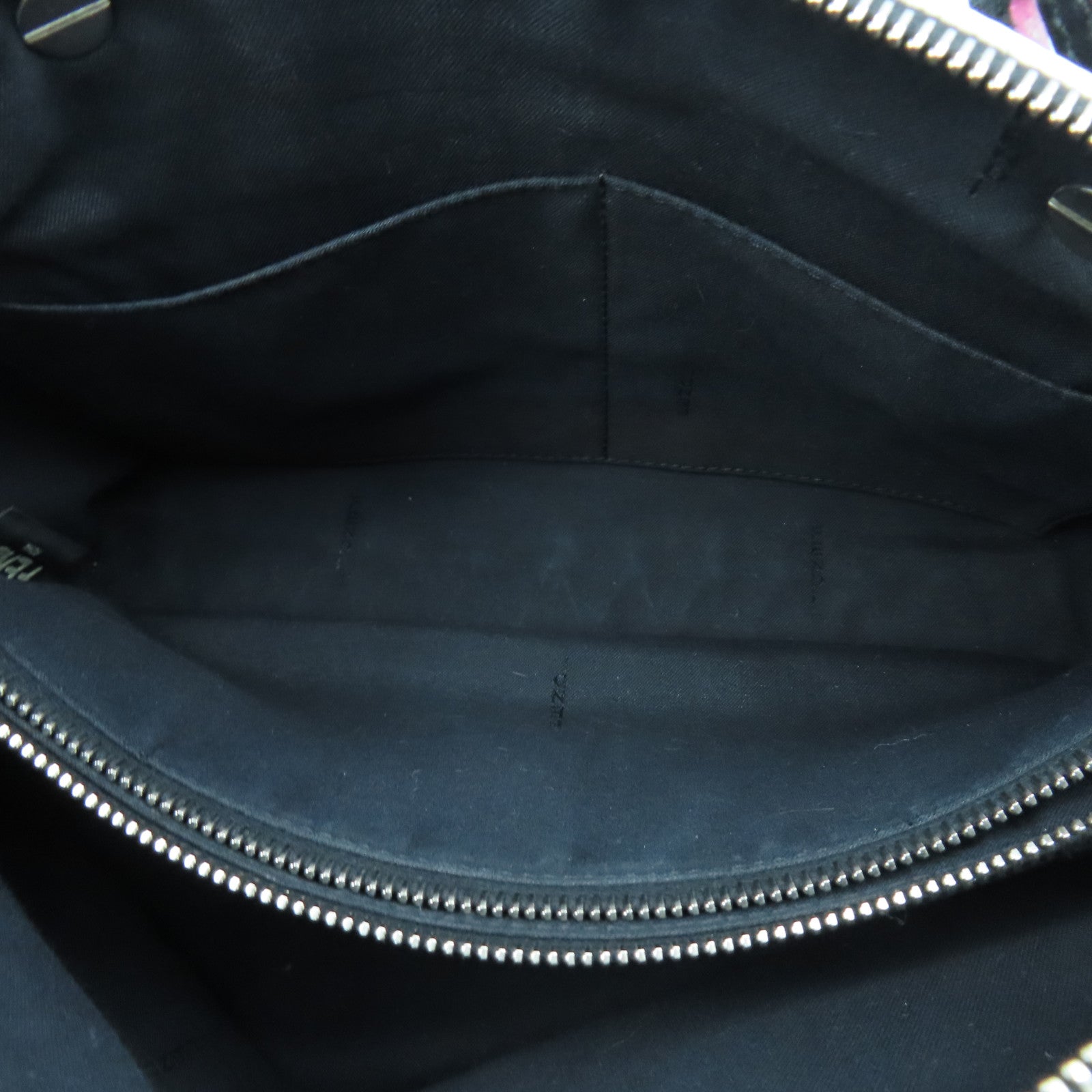 FENDI 牛皮皮革By The Way銀扣手挽肩背兩用袋黑色