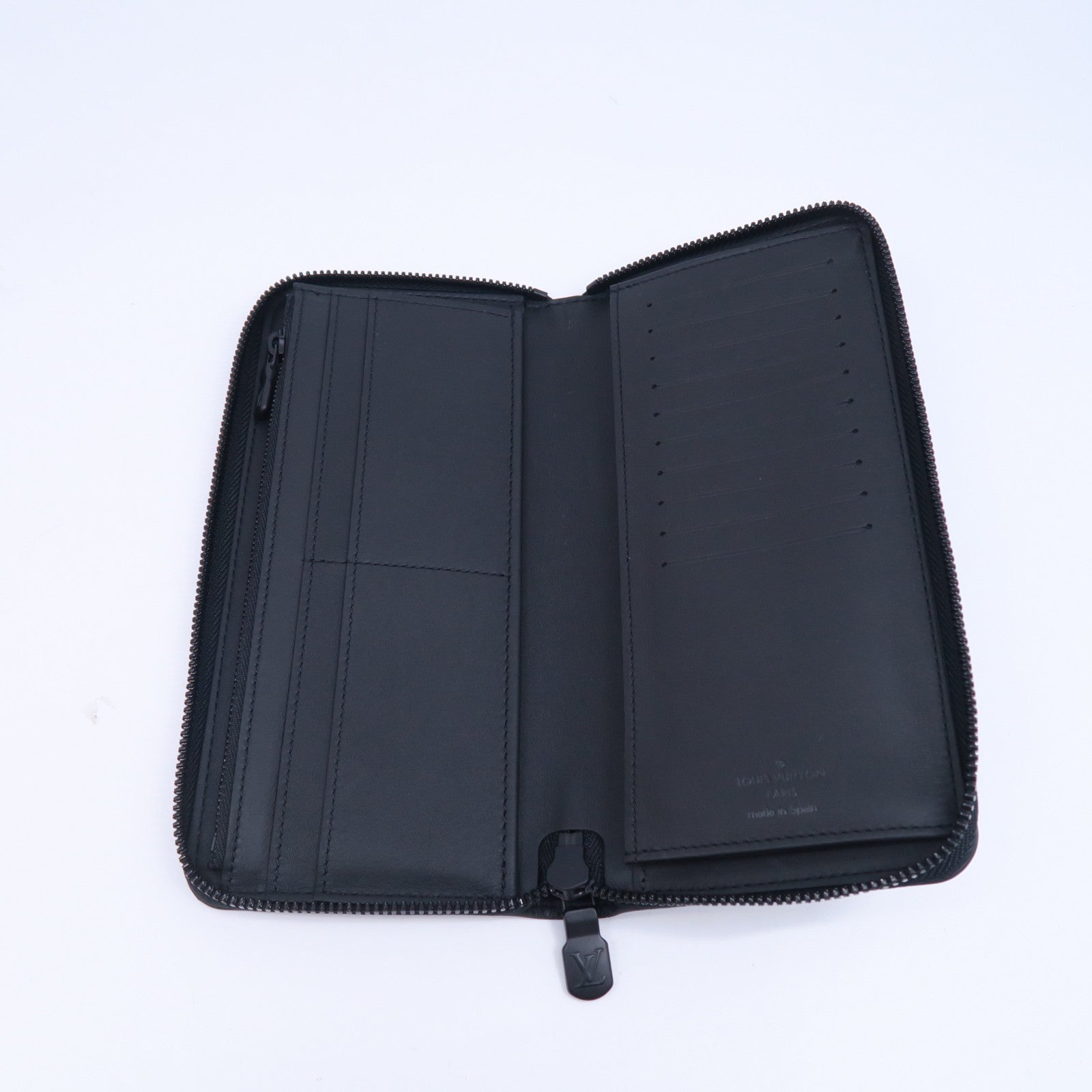 LOUIS VUITTON 【激減優惠】Monogram Shadow Zippy Wallet Vertical長錢包黑色