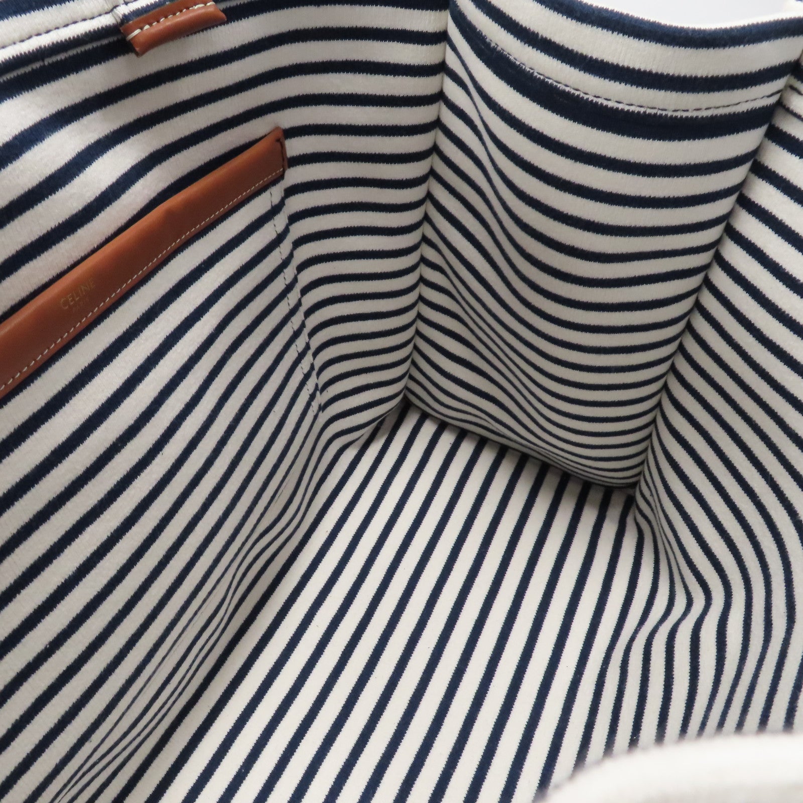 CELINE 帆布Tote Bag手挽袋藍色/白色