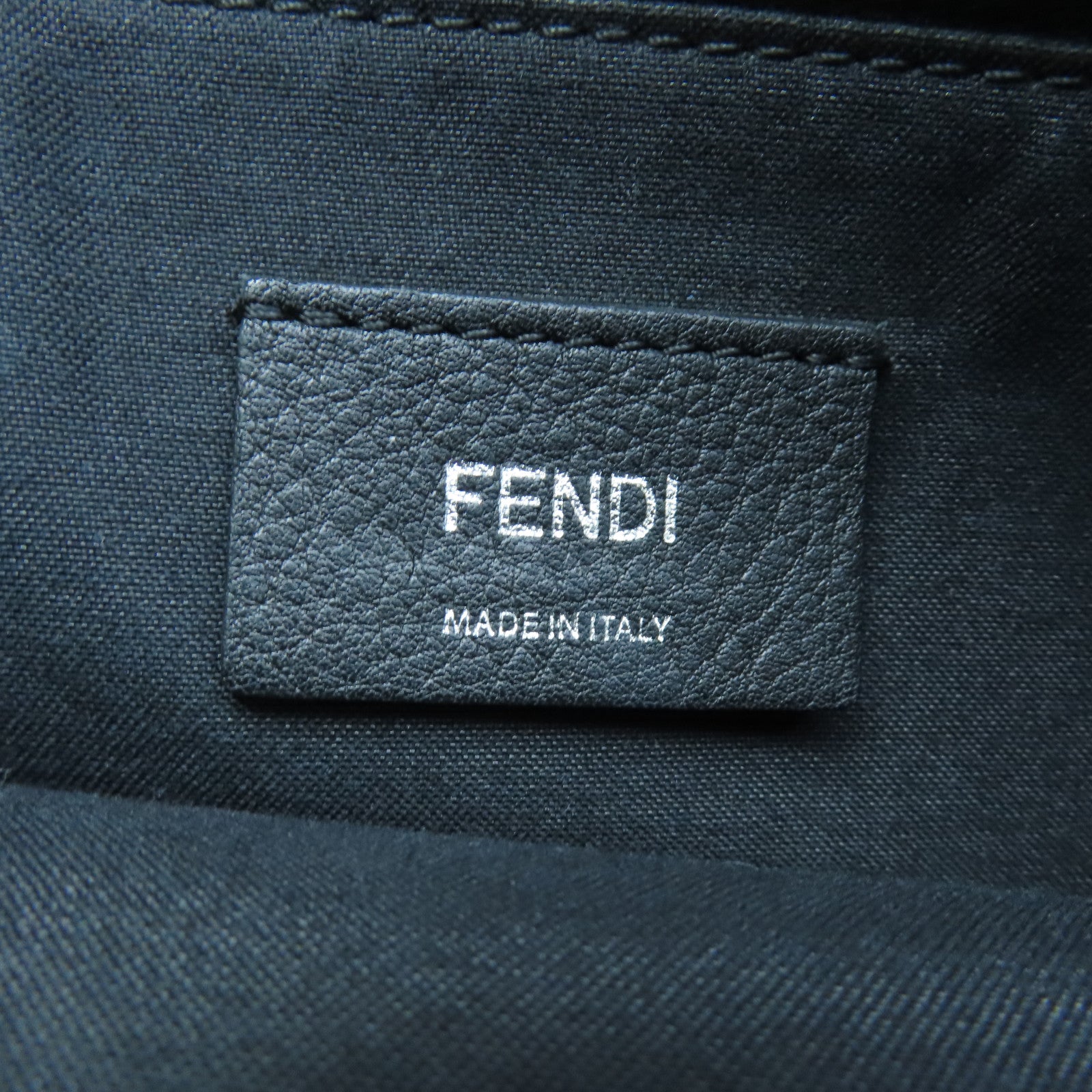 FENDI 牛皮皮革By The Way銀扣手挽肩背兩用袋黑色