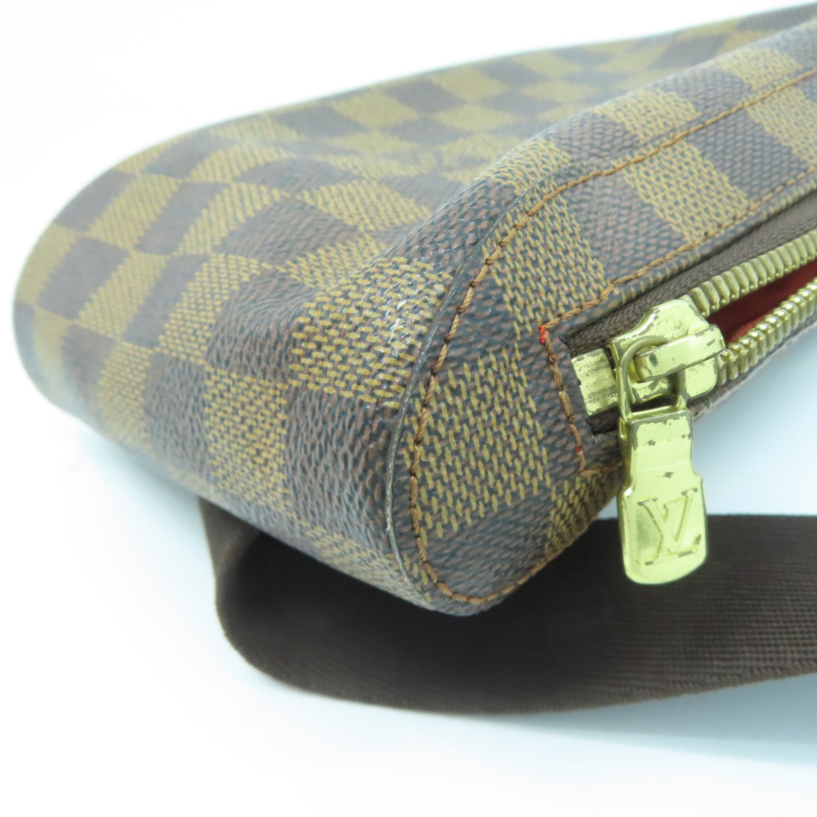 LOUIS VUITTON Damier Geronimos金扣腰包啡色