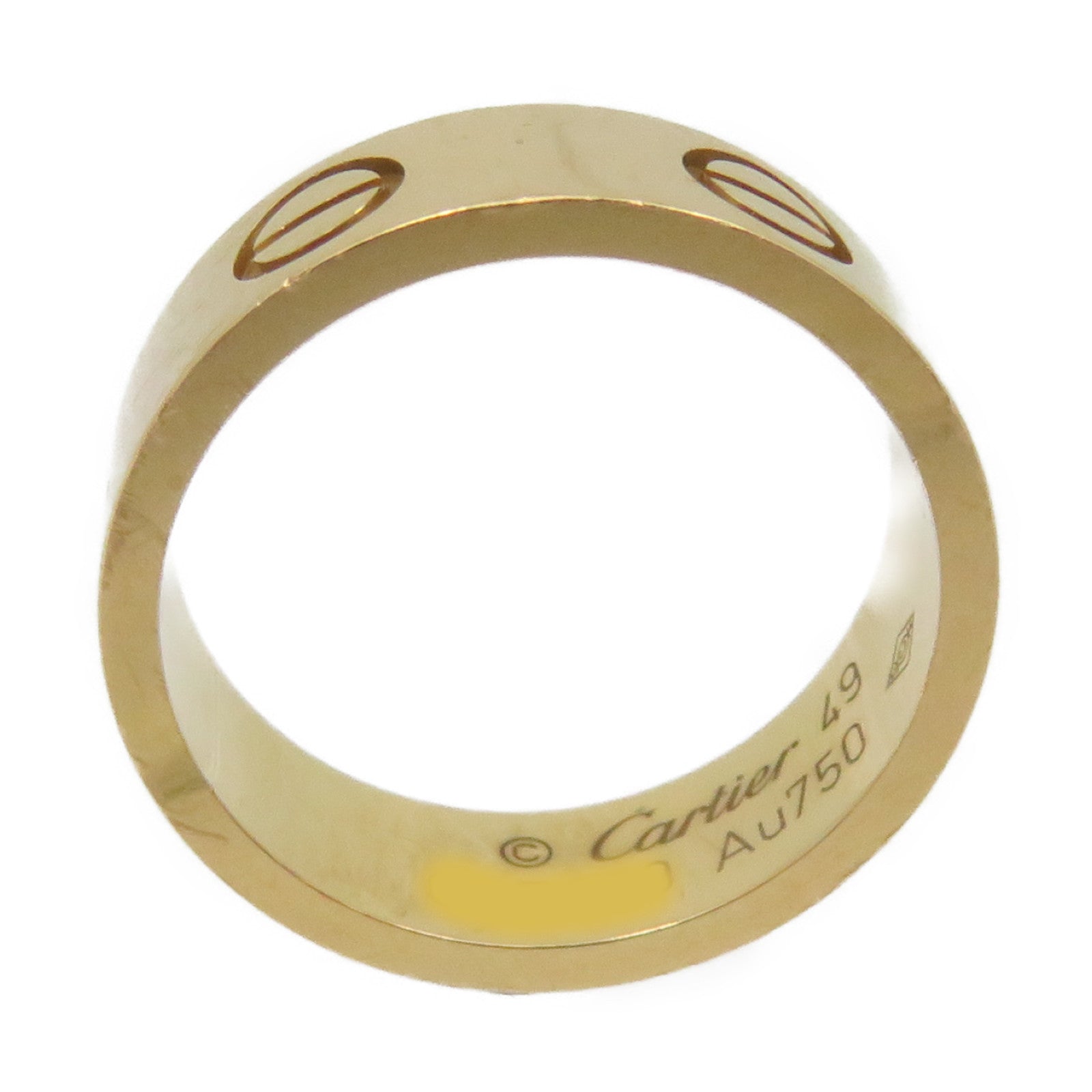 CARTIER 18K玫瑰金Love Ring戒指#49