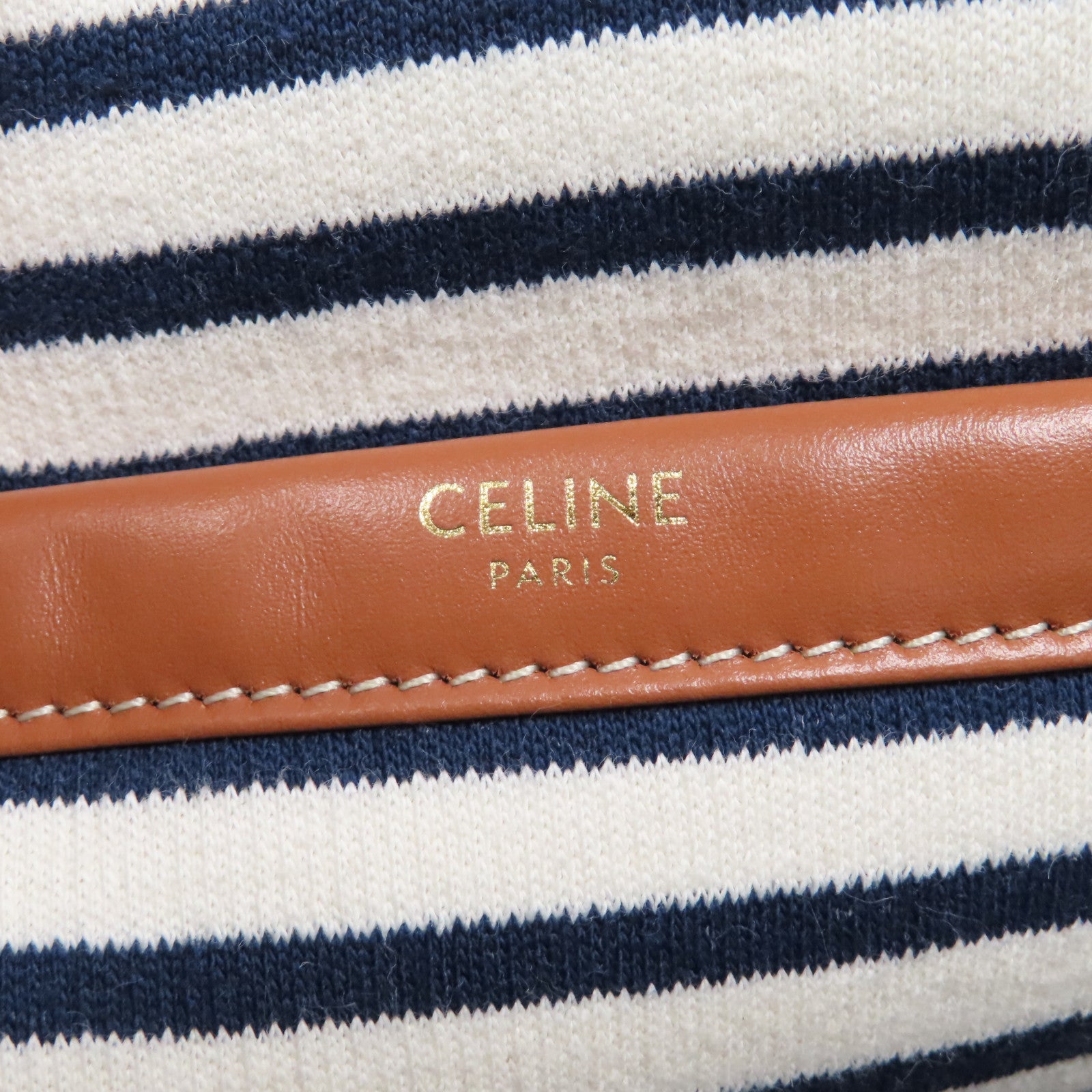 CELINE 帆布Tote Bag手挽袋藍色/白色
