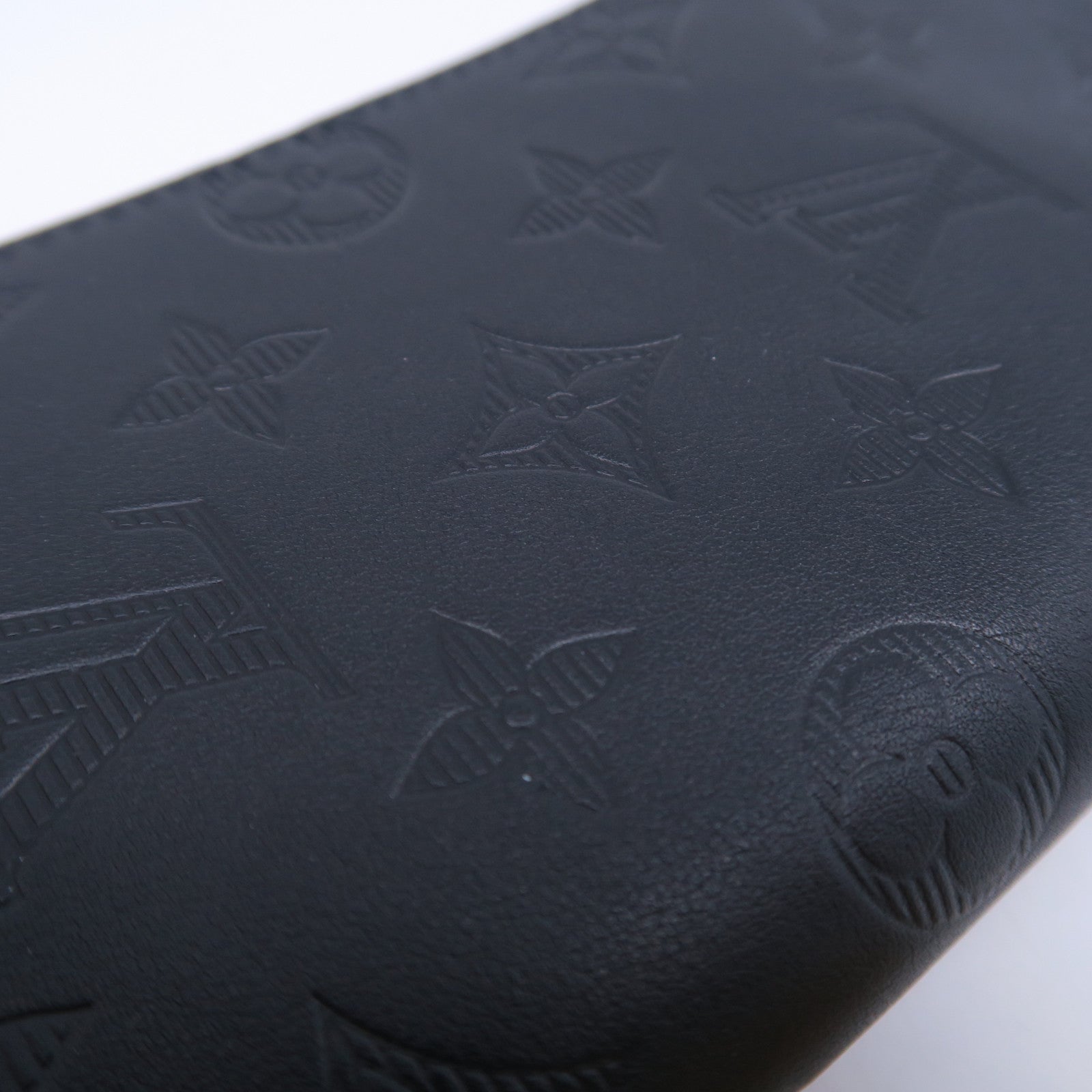 LOUIS VUITTON 【激減優惠】Monogram Shadow Zippy Wallet Vertical長錢包黑色