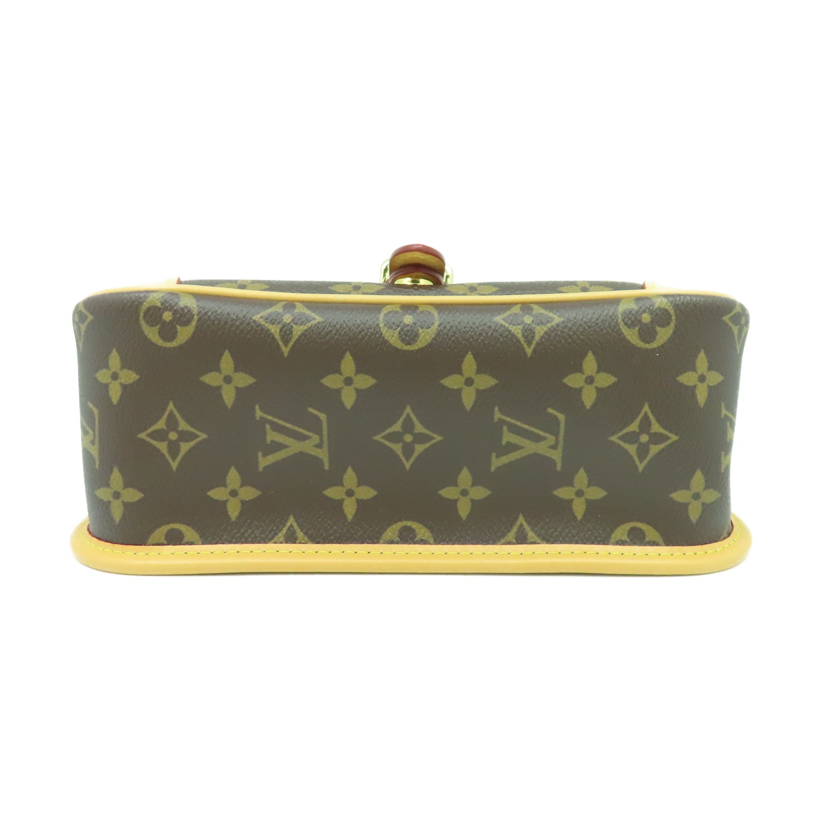 LOUIS VUITTON Monogram Diane金扣肩背袋啡色