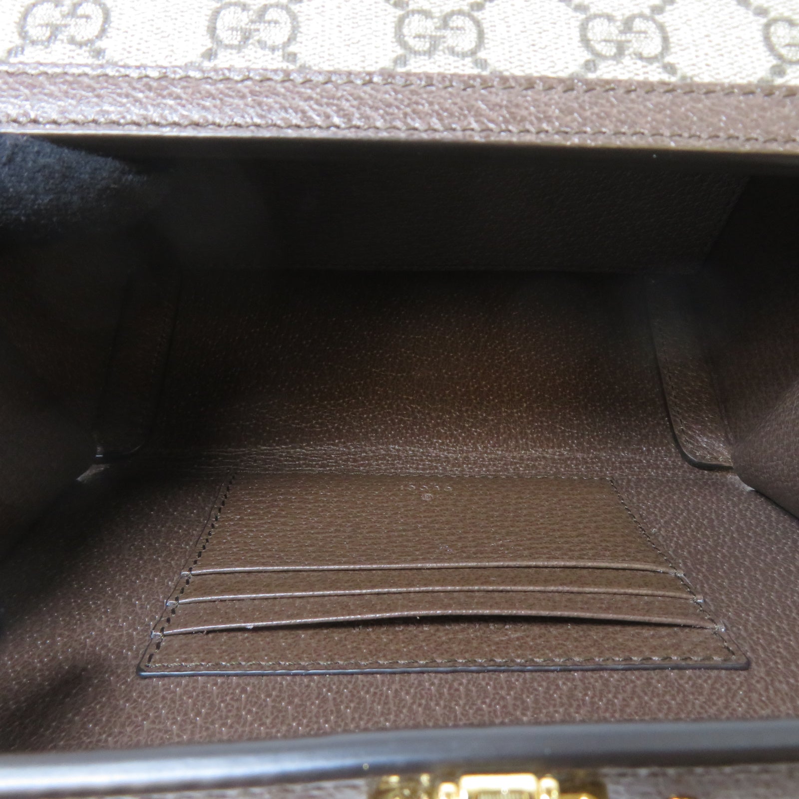 GUCCI 塗層帆布Huheg 8358 Shoulder Bag金扣肩背袋啡色
