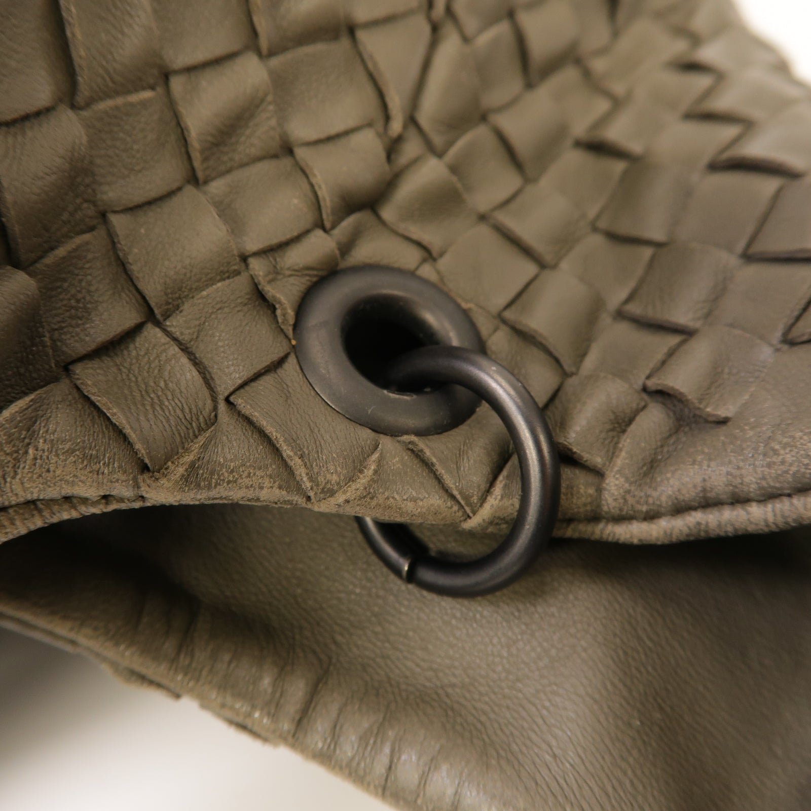 BOTTEGA VENETA 羊皮皮革Shoulder Bag肩背袋灰色