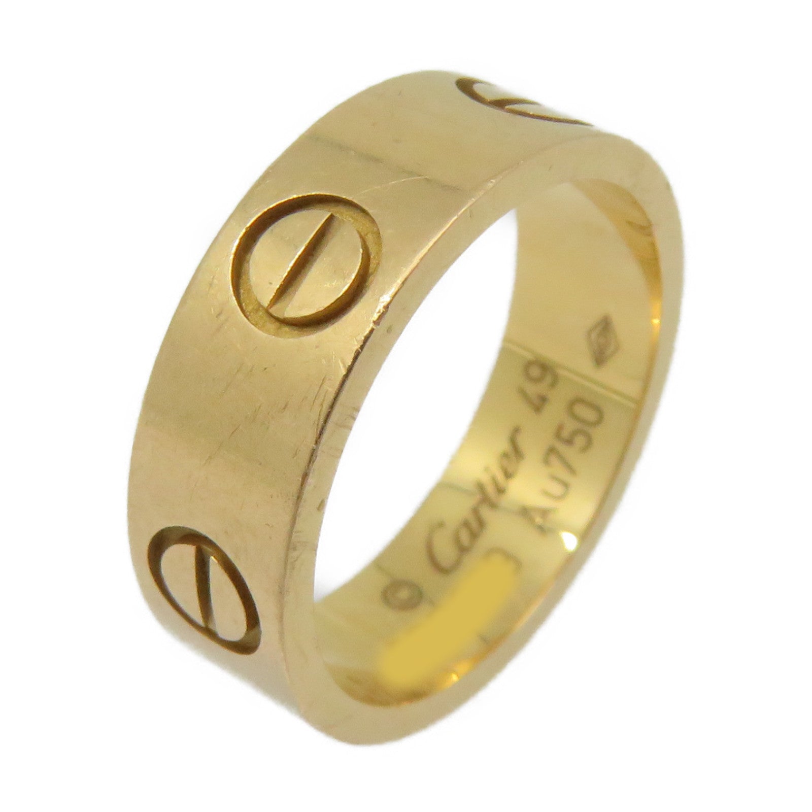 CARTIER 18K玫瑰金Love Ring戒指#49