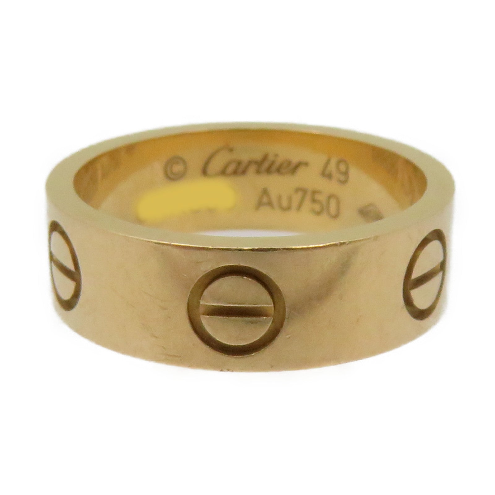 CARTIER 18K玫瑰金Love Ring戒指#49