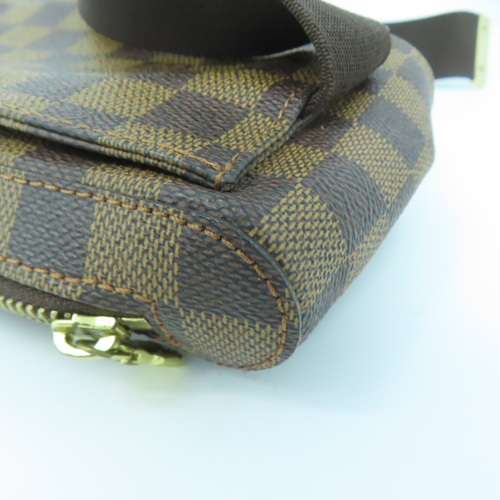 LOUIS VUITTON Damier Geronimos金扣腰包啡色