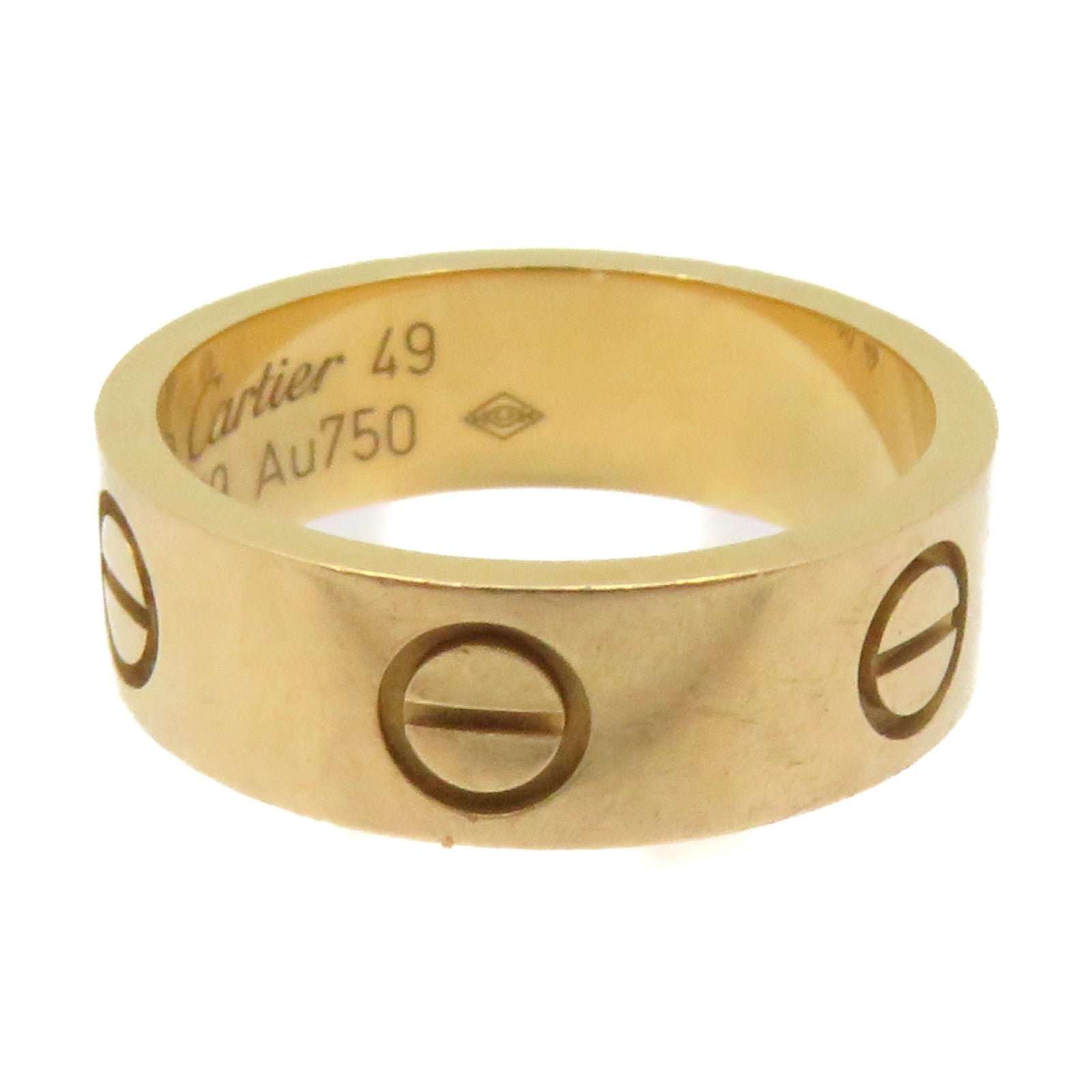 CARTIER 18K玫瑰金Love Ring戒指#49