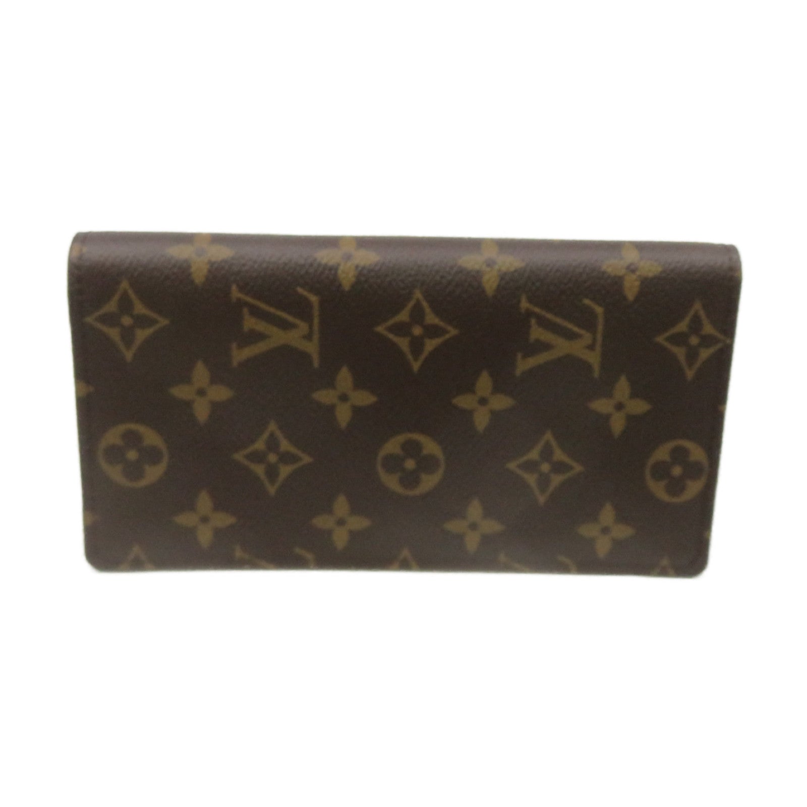 LOUIS VUITTON Monogram Brazza Wallet Long wallet long wallet brown