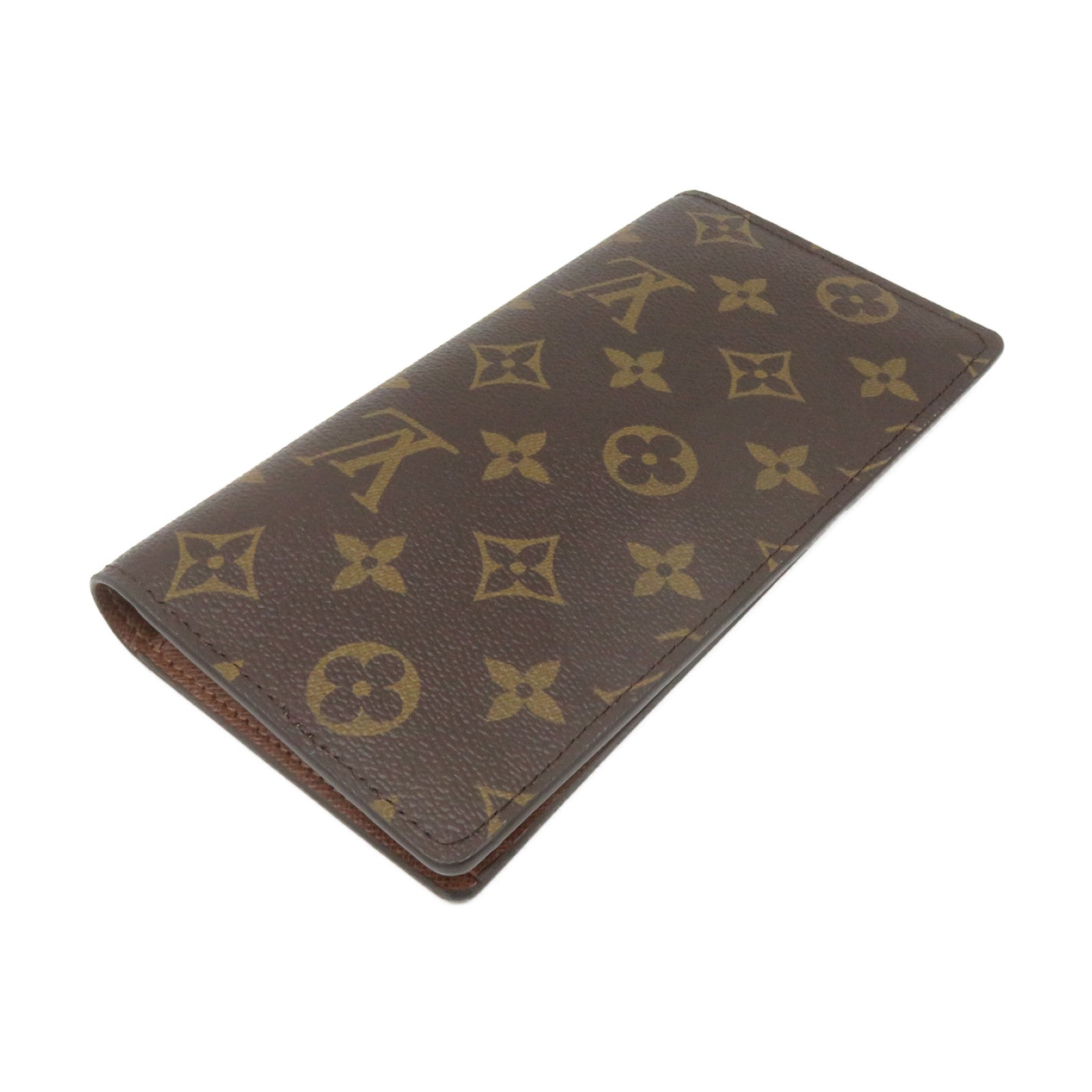 LOUIS VUITTON Monogram Brazza Wallet Long wallet long wallet brown