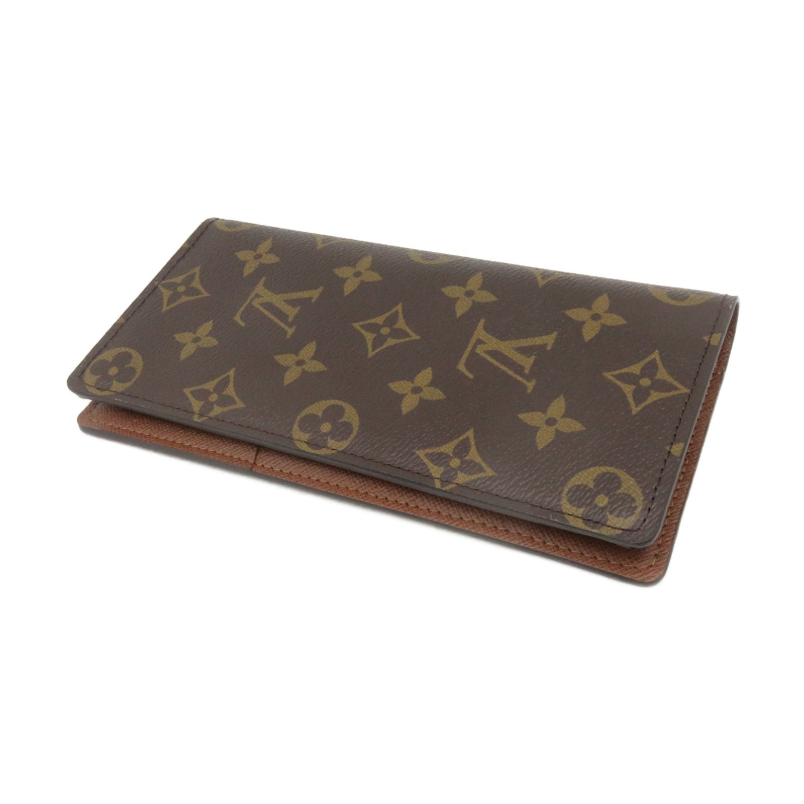 LOUIS VUITTON Monogram Brazza Wallet Long wallet long wallet brown