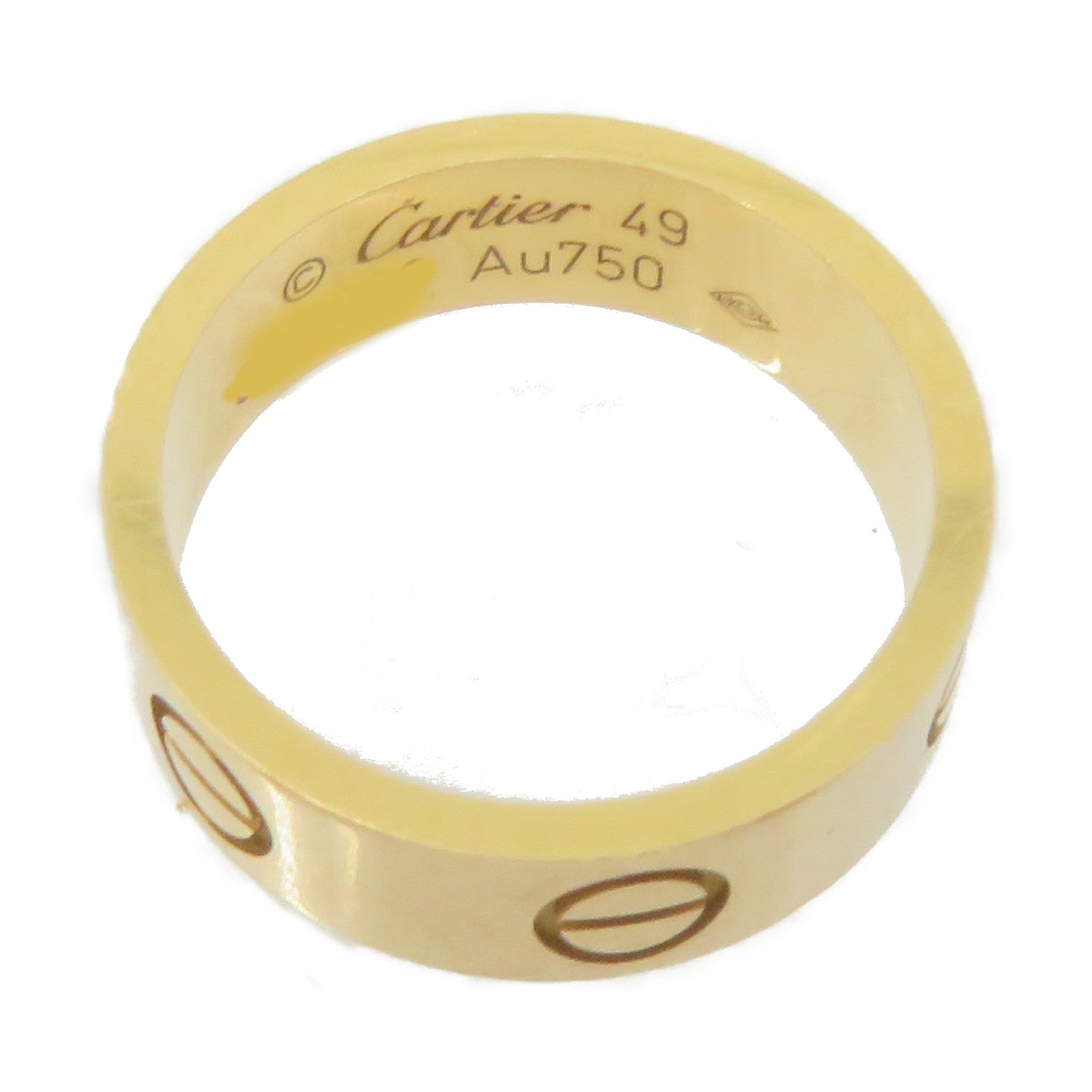CARTIER 18K玫瑰金Love Ring戒指#49