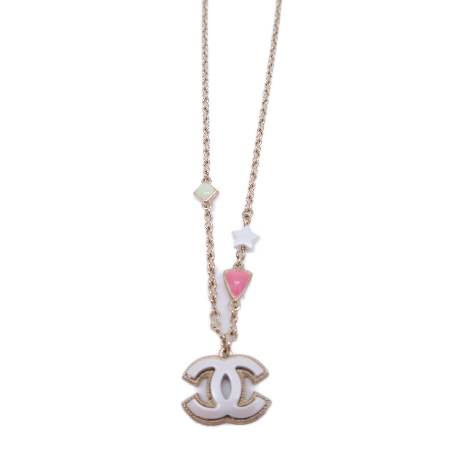 CHANEL 金屬Necklace項鍊金色