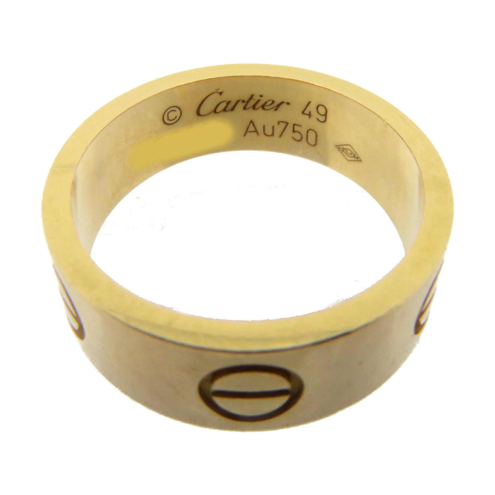 CARTIER 18K玫瑰金Love Ring戒指#49