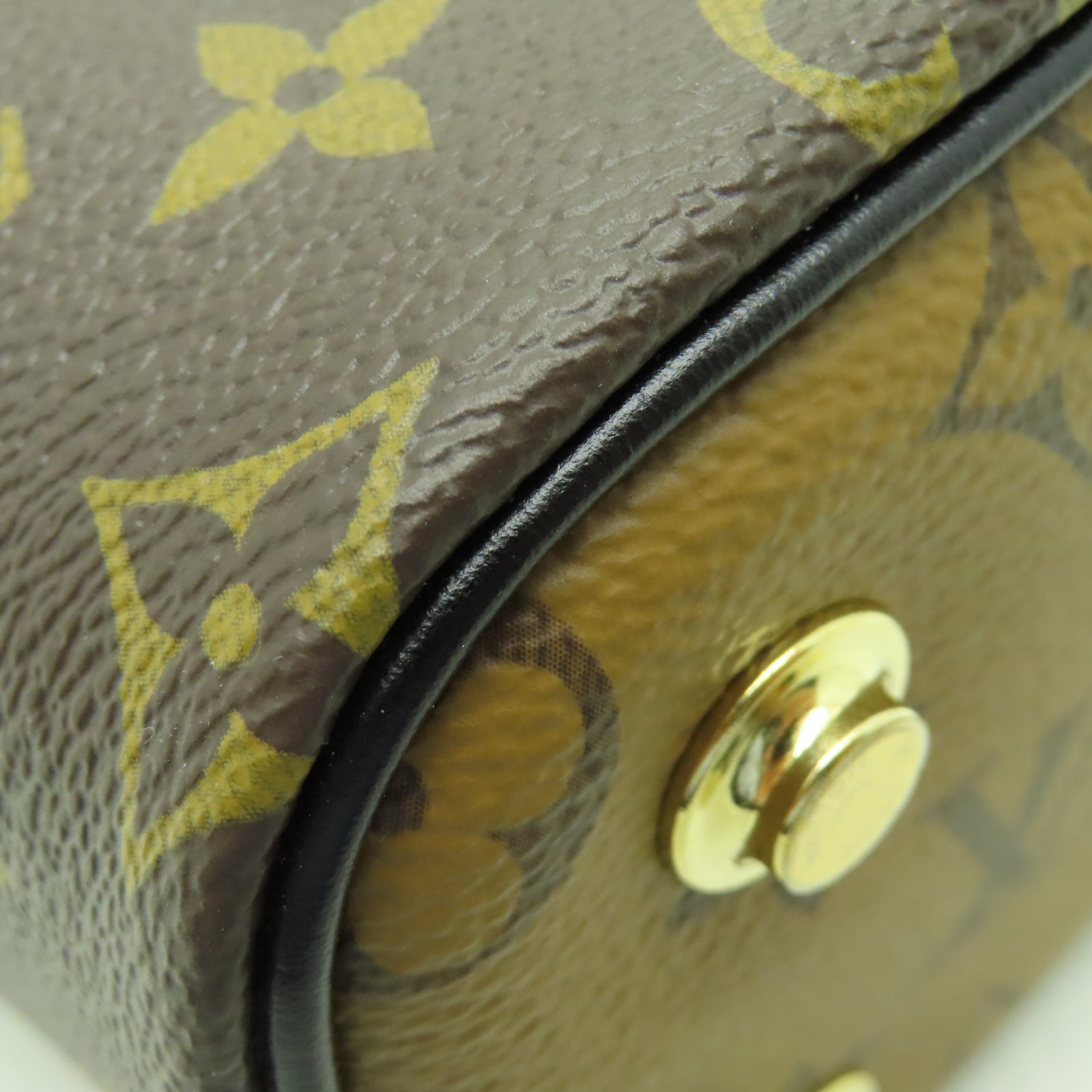 LOUIS VUITTON Monogram Vanity PM金扣手挽肩背兩用袋啡色