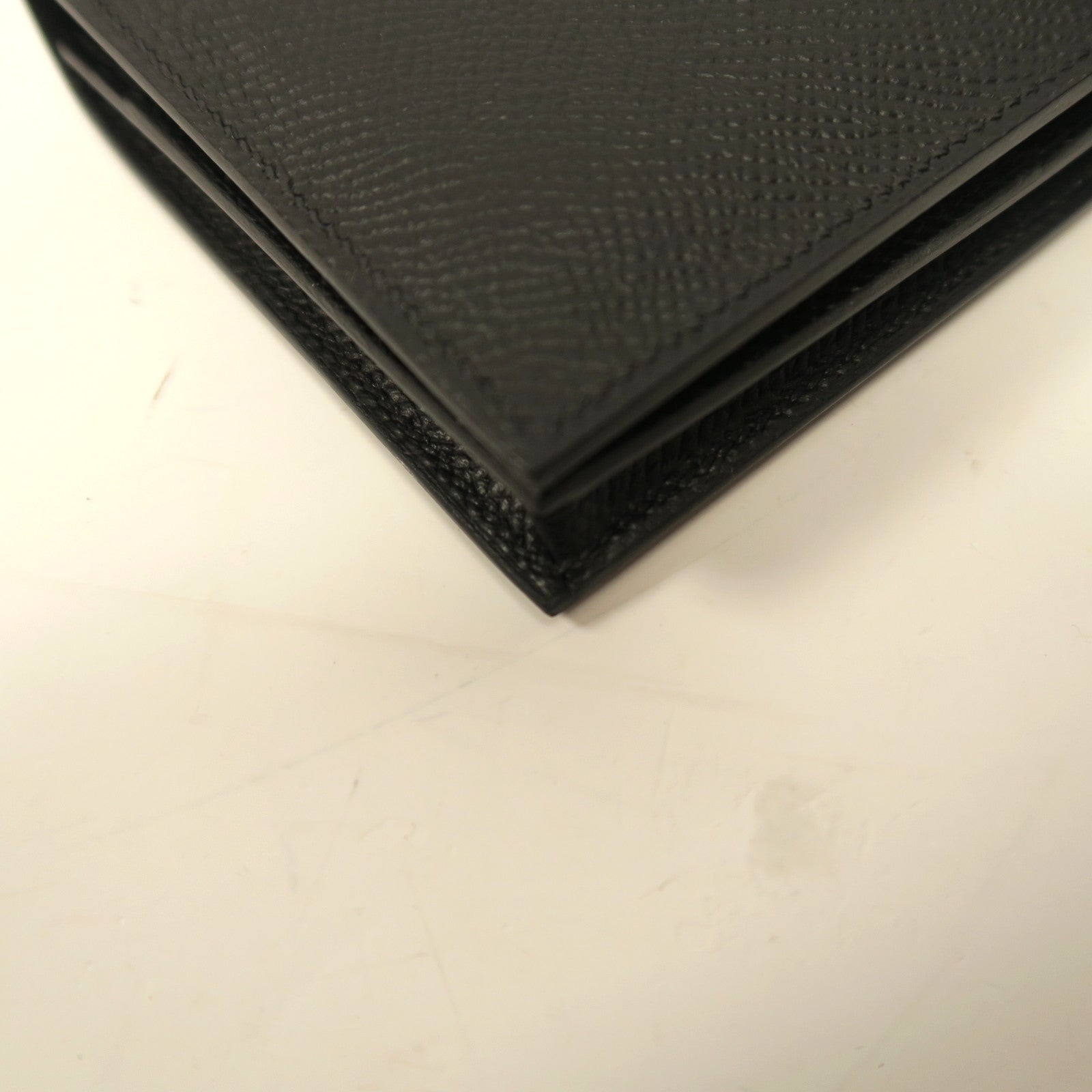 HERMES Epsom皮革Bearn Long Wallet金扣長錢包黑色