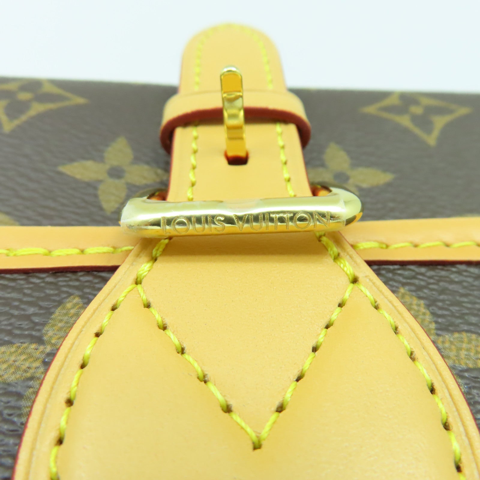 LOUIS VUITTON Monogram Diane金扣肩背袋啡色
