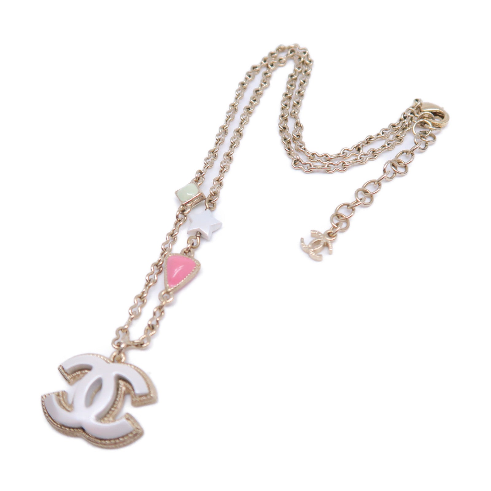CHANEL 金屬Necklace項鍊金色