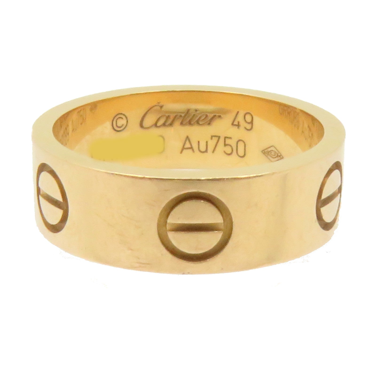 CARTIER 18K玫瑰金Love Ring戒指#49