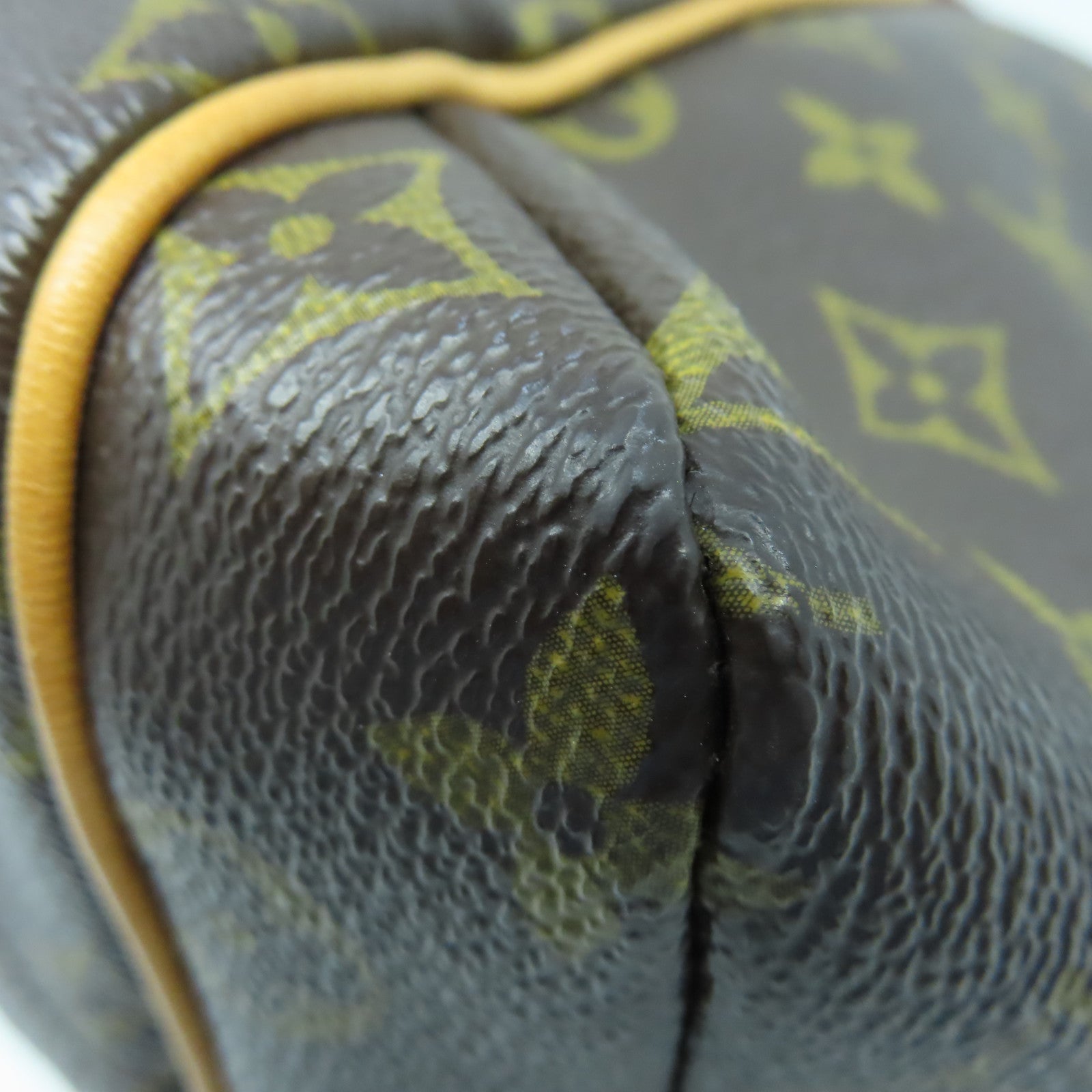 LOUIS VUITTON Monogram Totally MM金扣手挽袋棕色