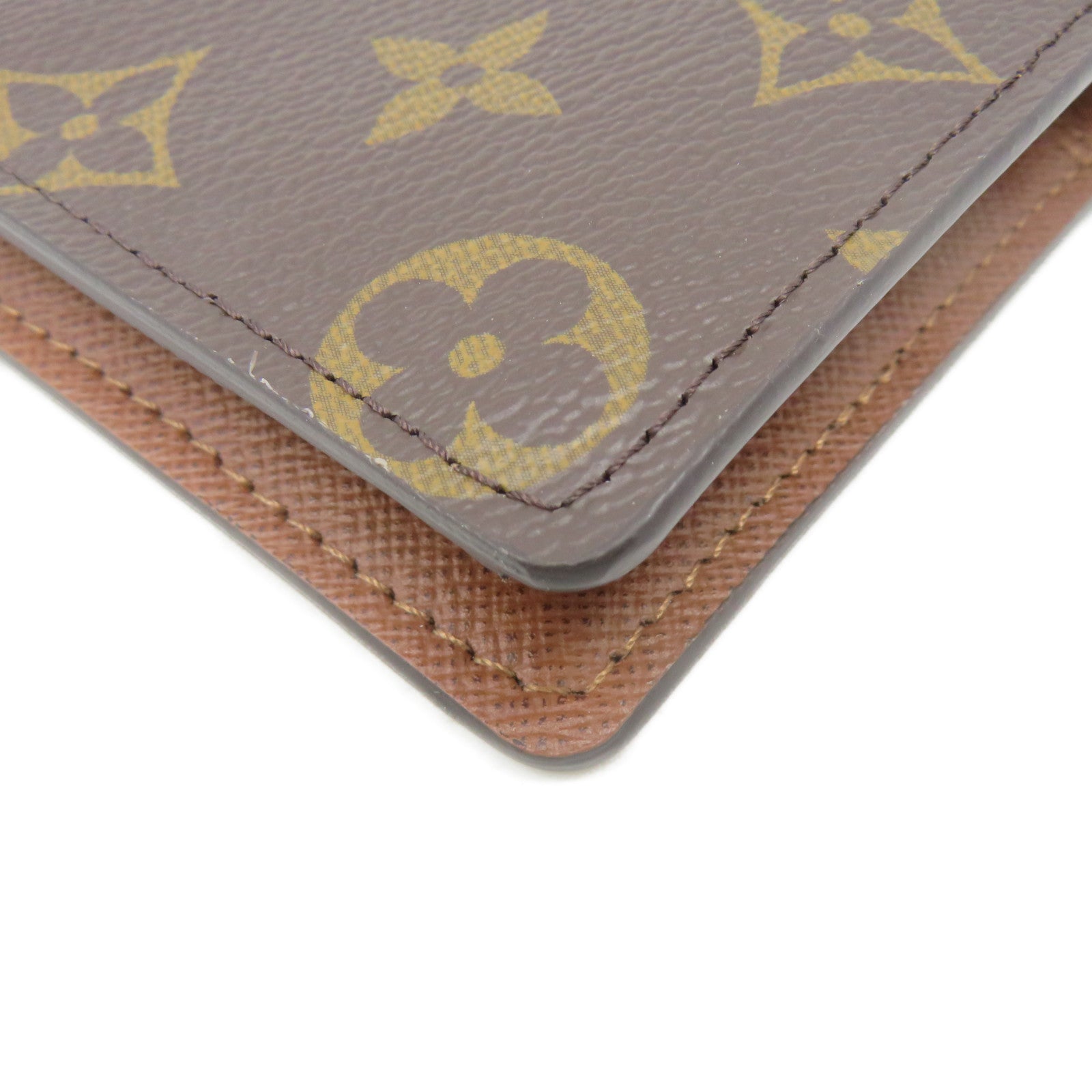 LOUIS VUITTON Monogram Brazza Wallet Long wallet long wallet brown