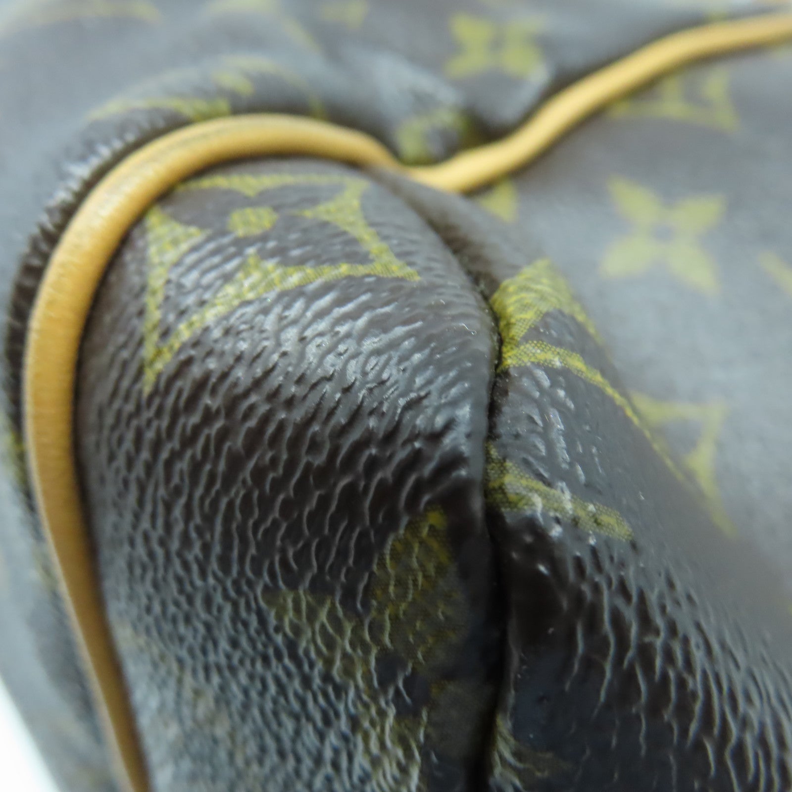 LOUIS VUITTON Monogram Totally MM金扣手挽袋棕色