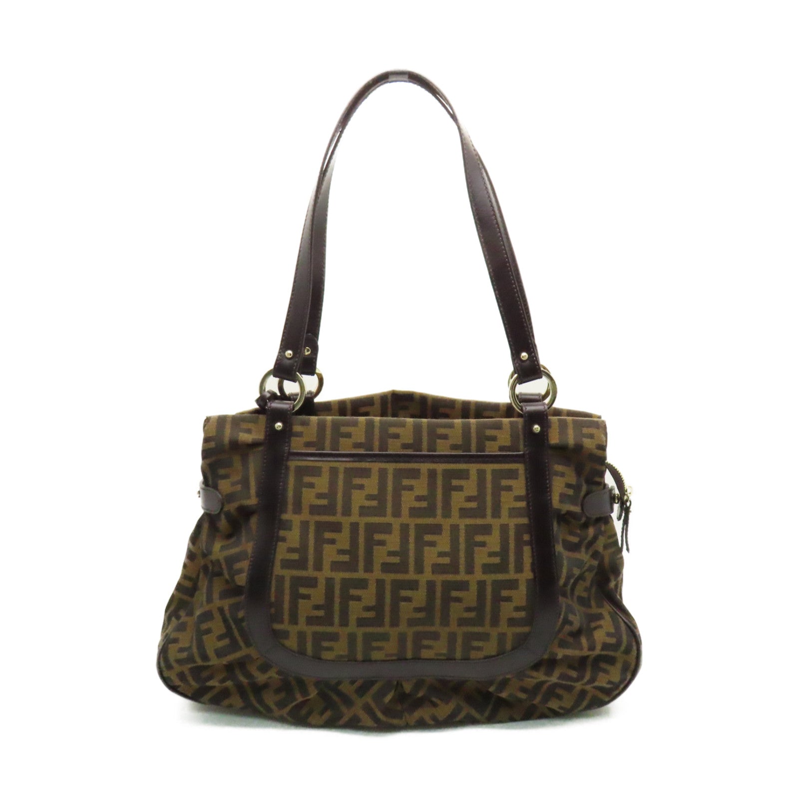 FENDI 帆布Shoulder Bag肩背袋啡色