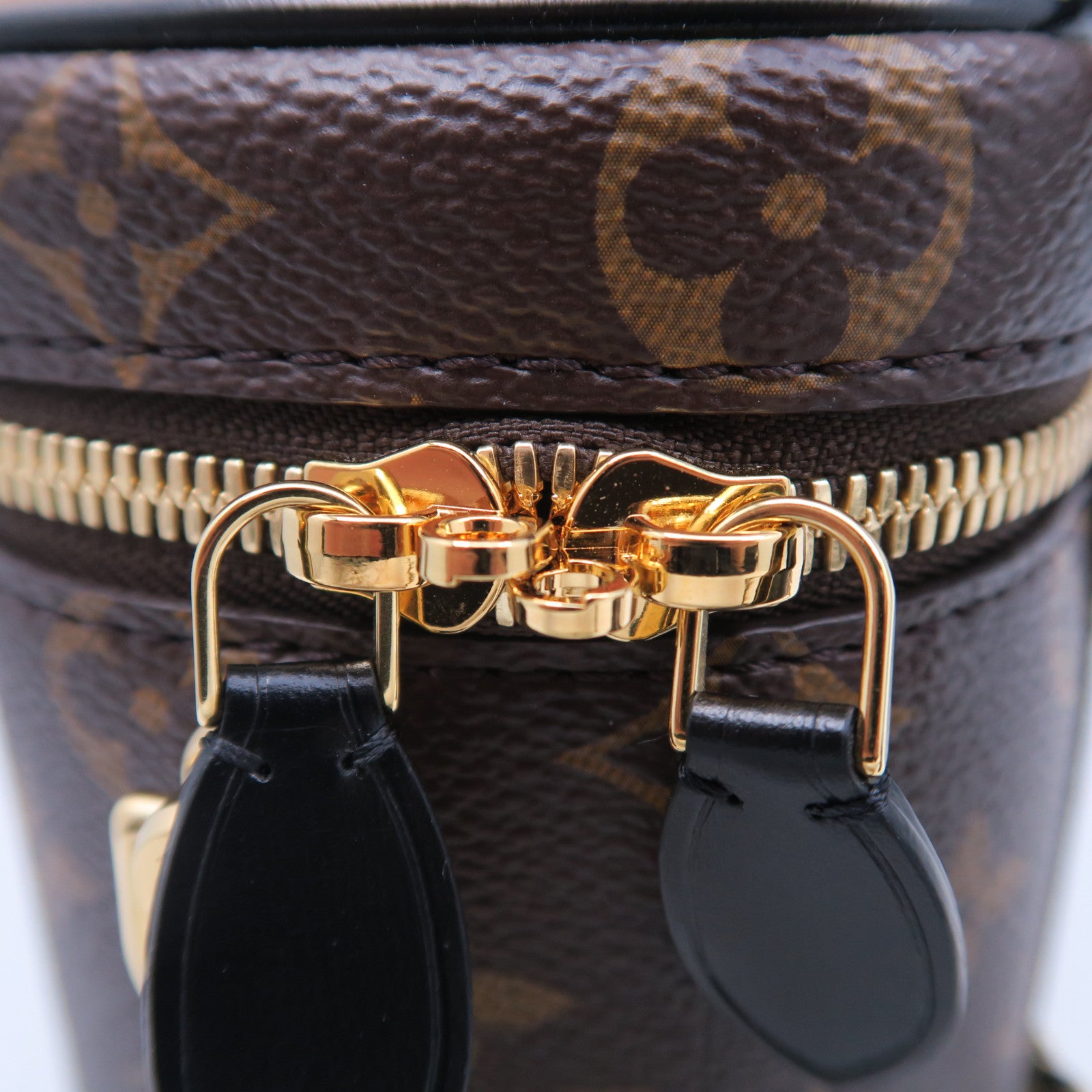 LOUIS VUITTON Monogram Vanity PM金扣手挽肩背兩用袋棕色