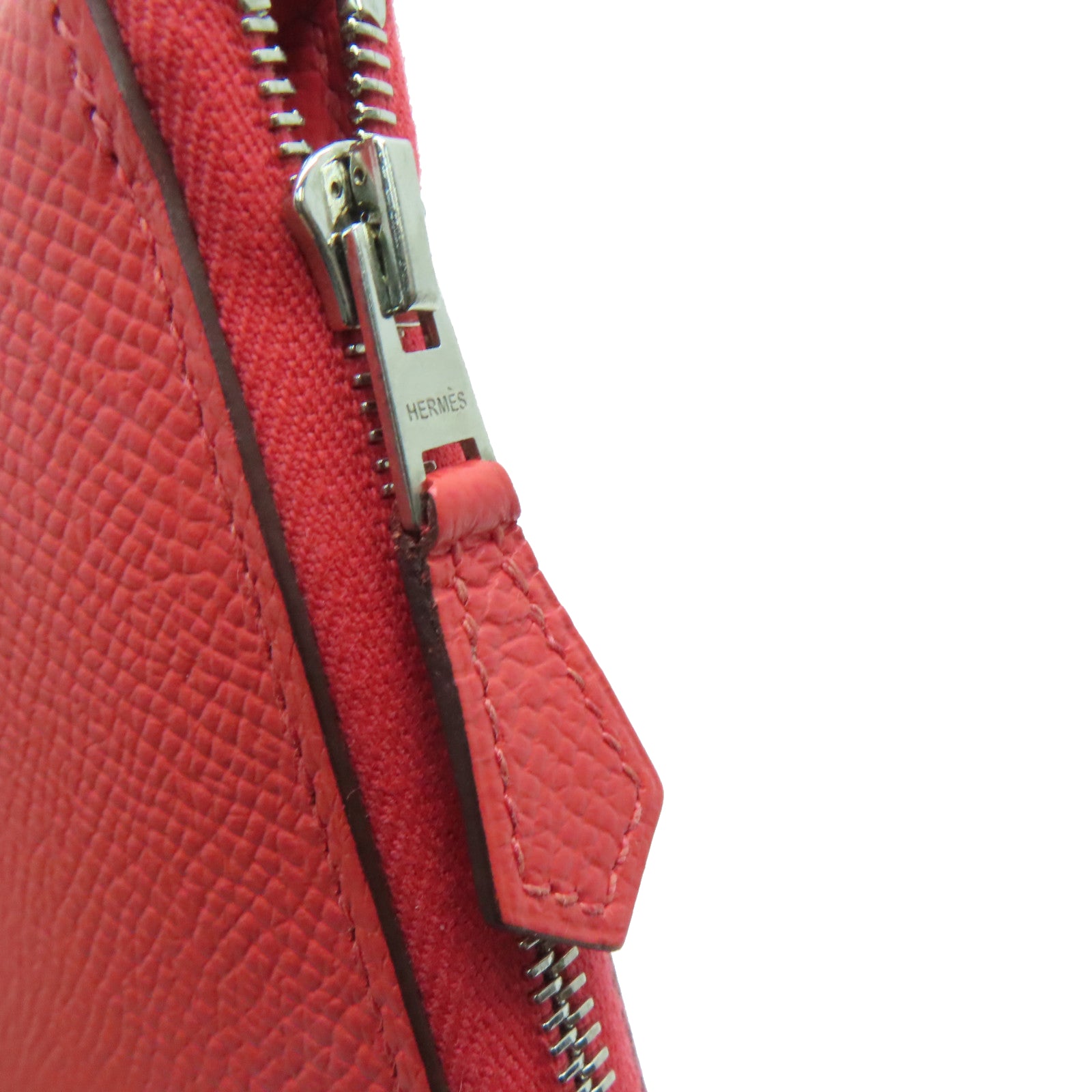 HERMES 【激减优惠】Epsom皮革Azap Wallet With Lucky Wrist Strap拉链长钱包Rose Jaipur粉红色