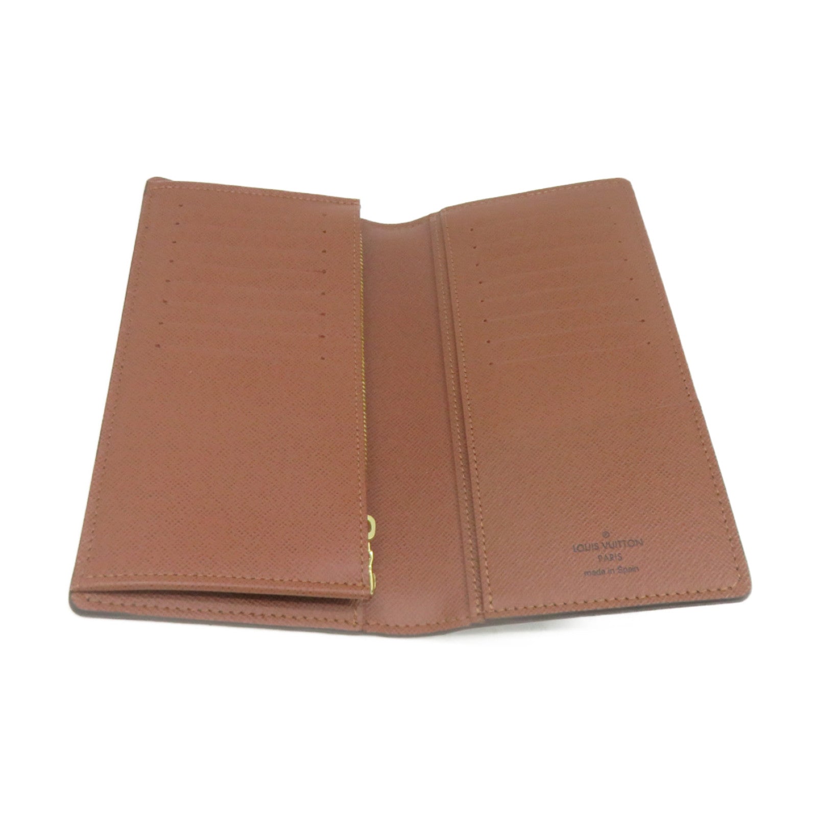 LOUIS VUITTON Monogram Brazza Wallet Long wallet long wallet brown