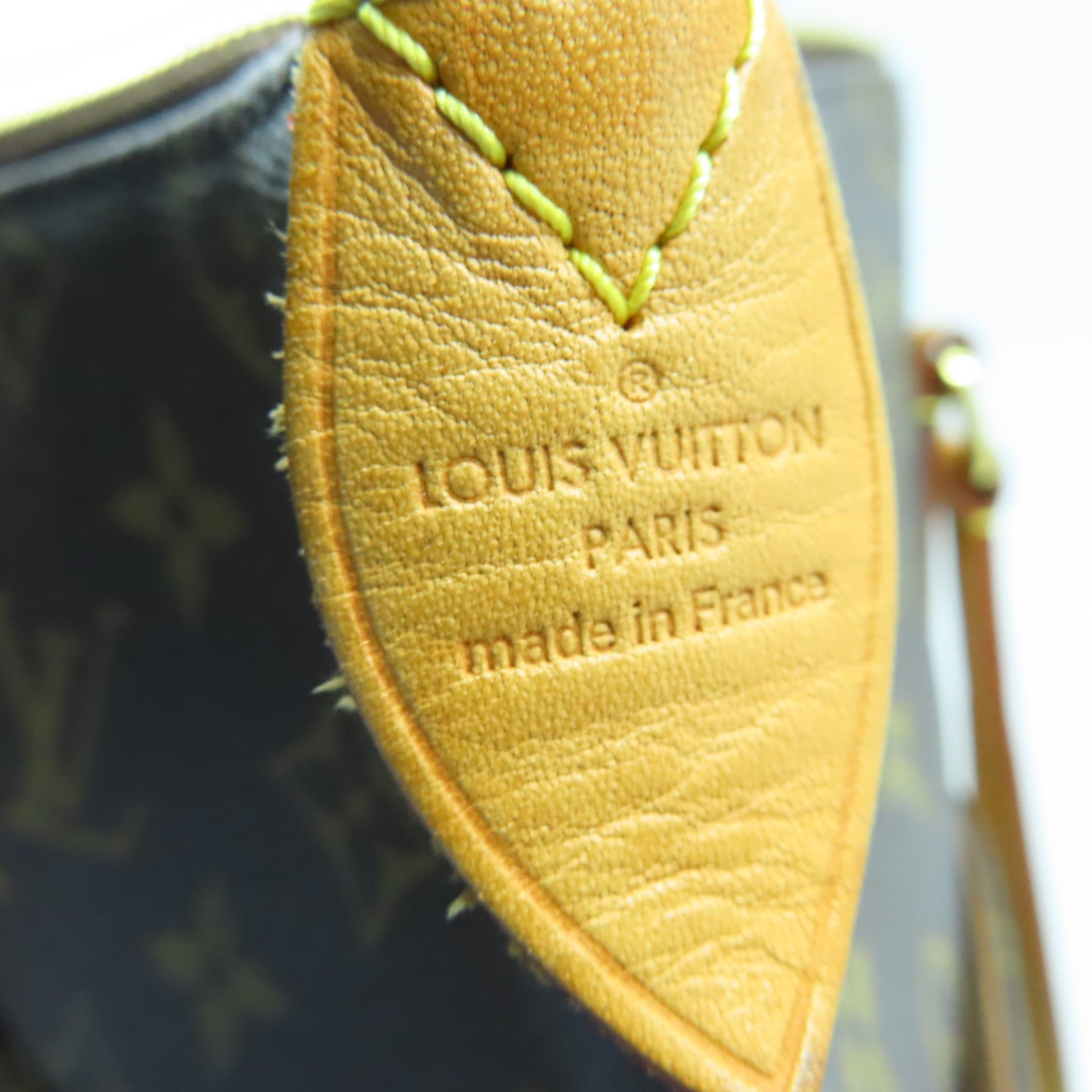 LOUIS VUITTON Monogram Totally MM金扣手挽袋棕色