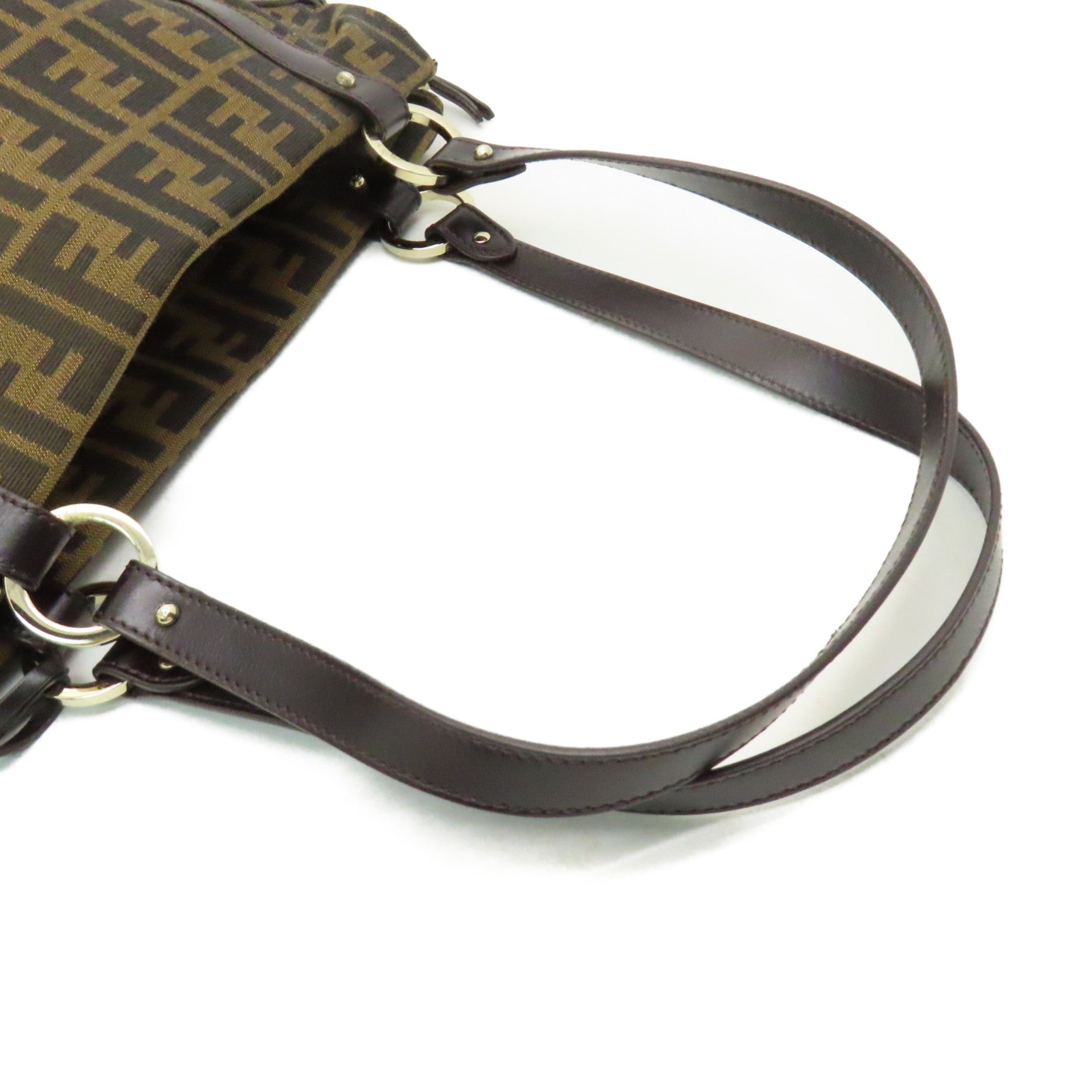 FENDI 帆布Shoulder Bag肩背袋啡色