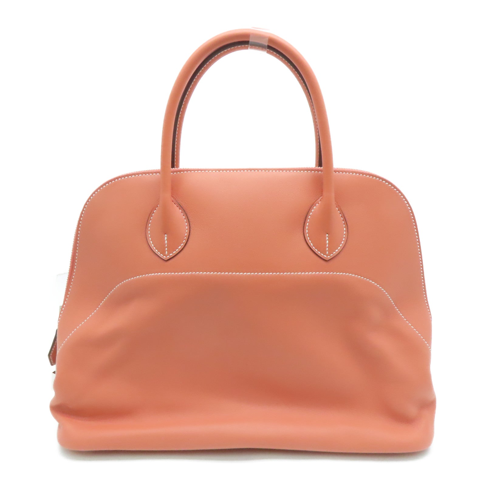 HERMES Swift Bolide Relax 35 silver buckle handle bag Crevette