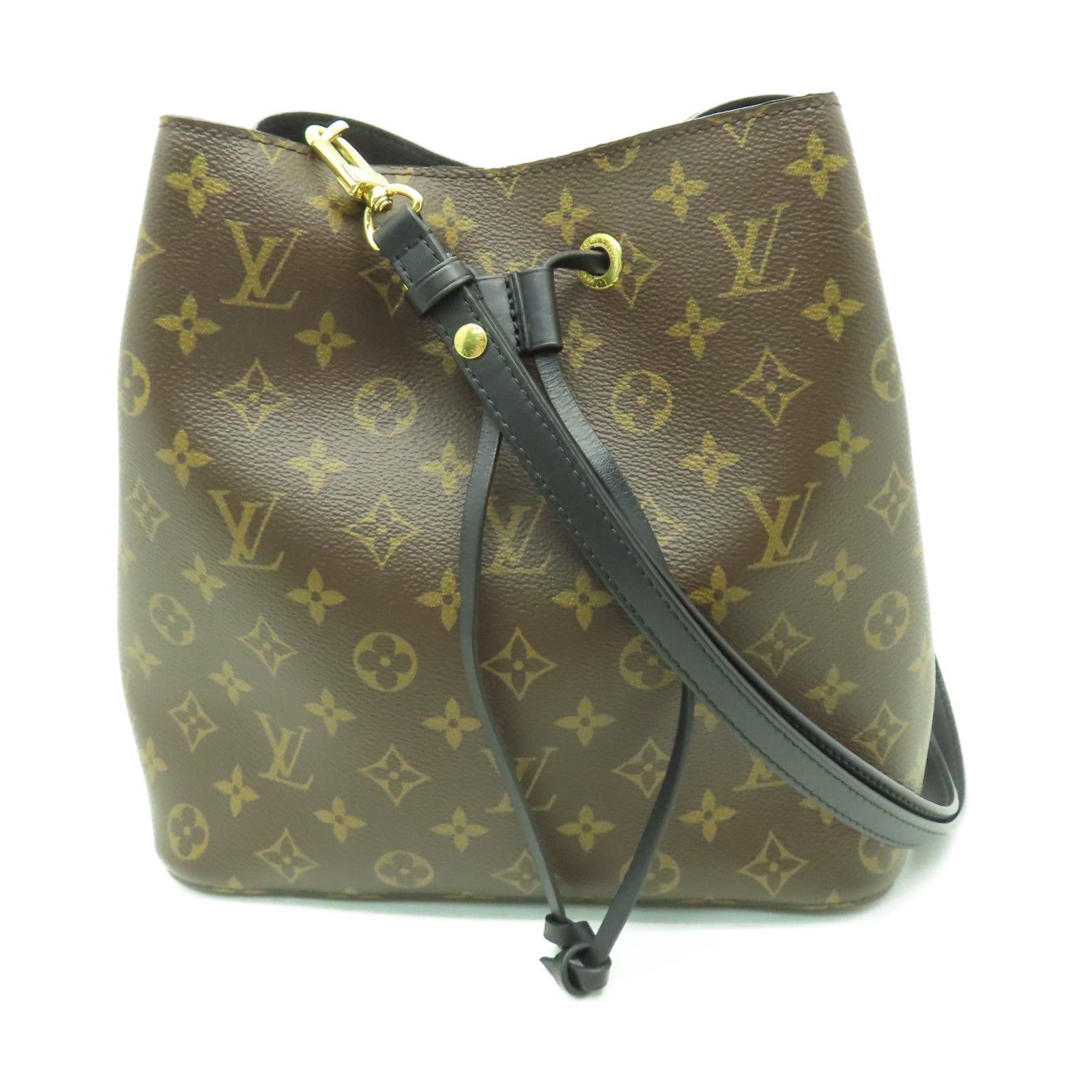 LOUIS VUITTON Monogram NeoNoe MM金扣肩背袋啡色