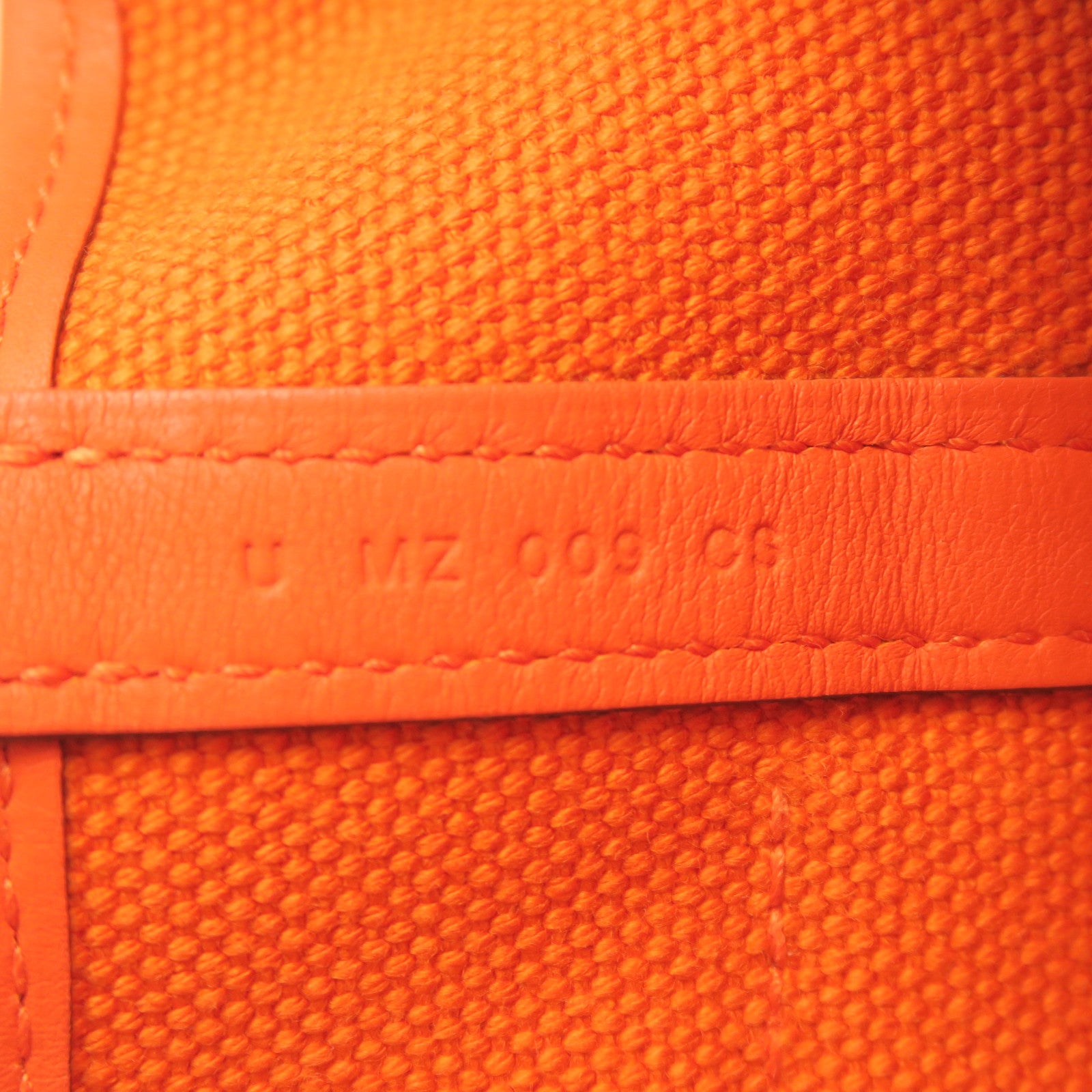 HERMES Goeland/Swift Leather Picotin Cargo Silver Buckle Handle Bag Orange